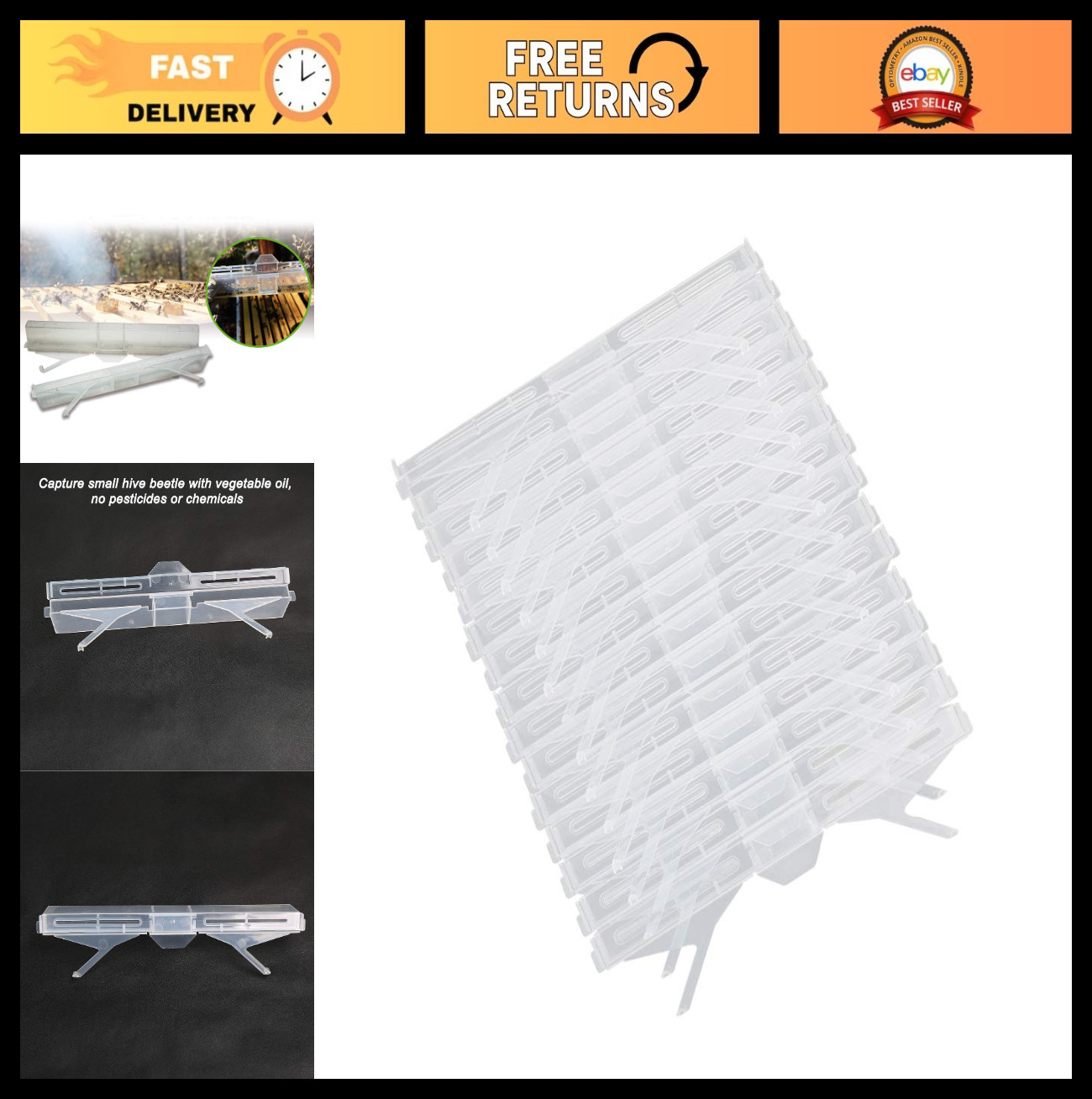 15 Pack Small Hive Beetle Traps for Beekeeping | Ultimate Prevention Tools & Sup