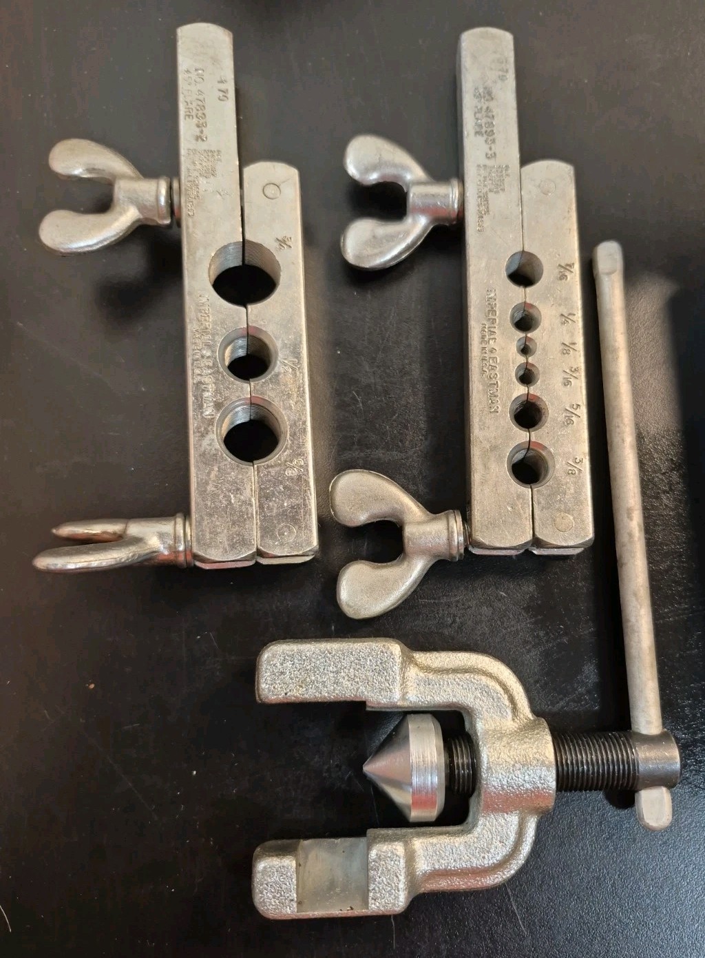 Imperial No. 375-FS Wide-Range Flaring Tool Kit. 47893-2 47893-3 & 45° Flare