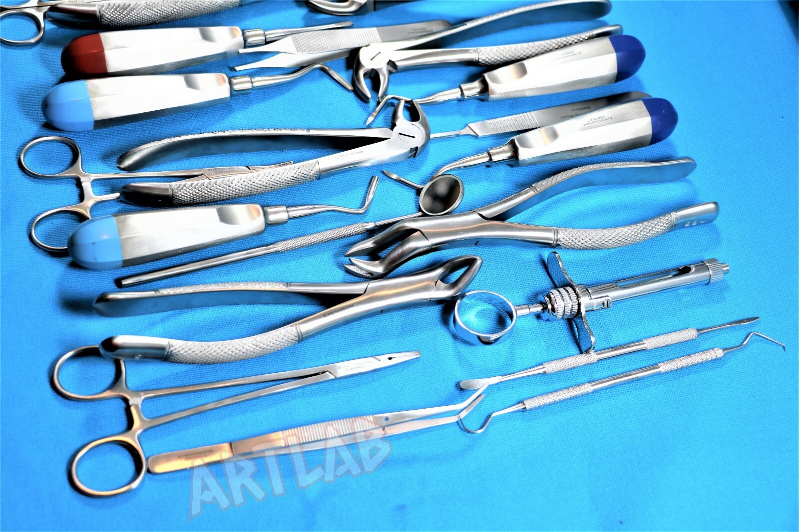 NEW GERMAN 72 PC ORAL SURGERY DENTAL EXTRACTING ELEVATORS FORCEPS INSTRUMENT KIT