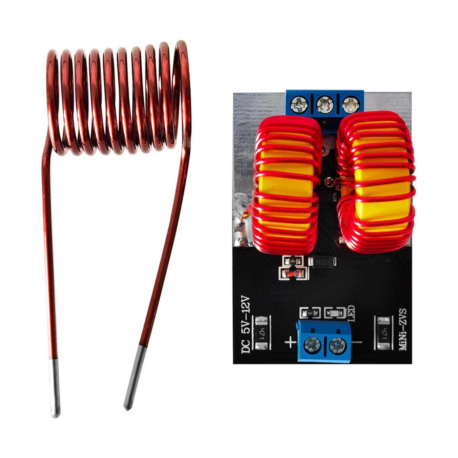 120W Mini ZVS Heating Machine DC 5-12.0V Input Voltage Induction Heater Module T