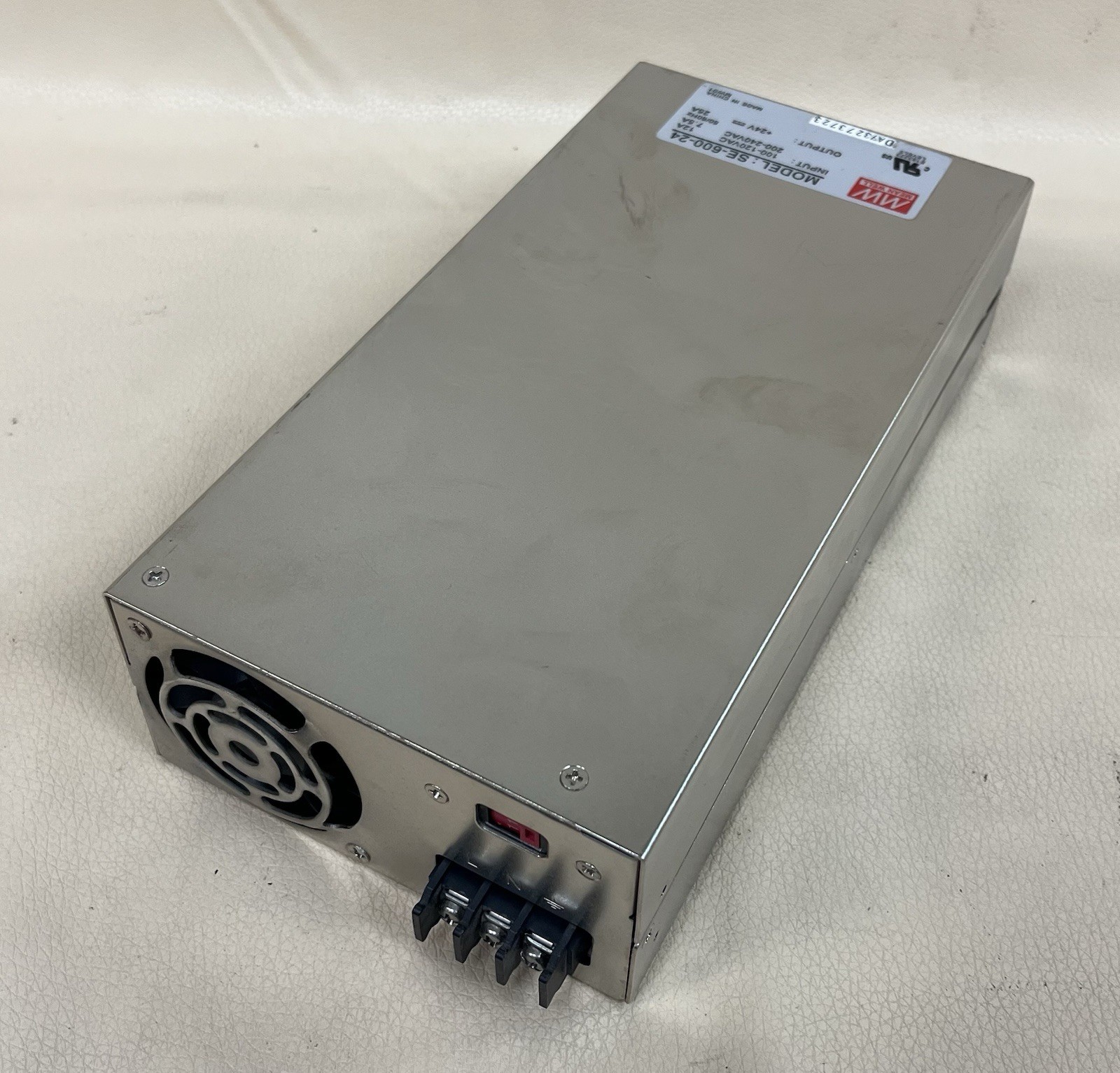 Mean Well 25A 24V AC-DC Enclosed Power Supply SE-600-24