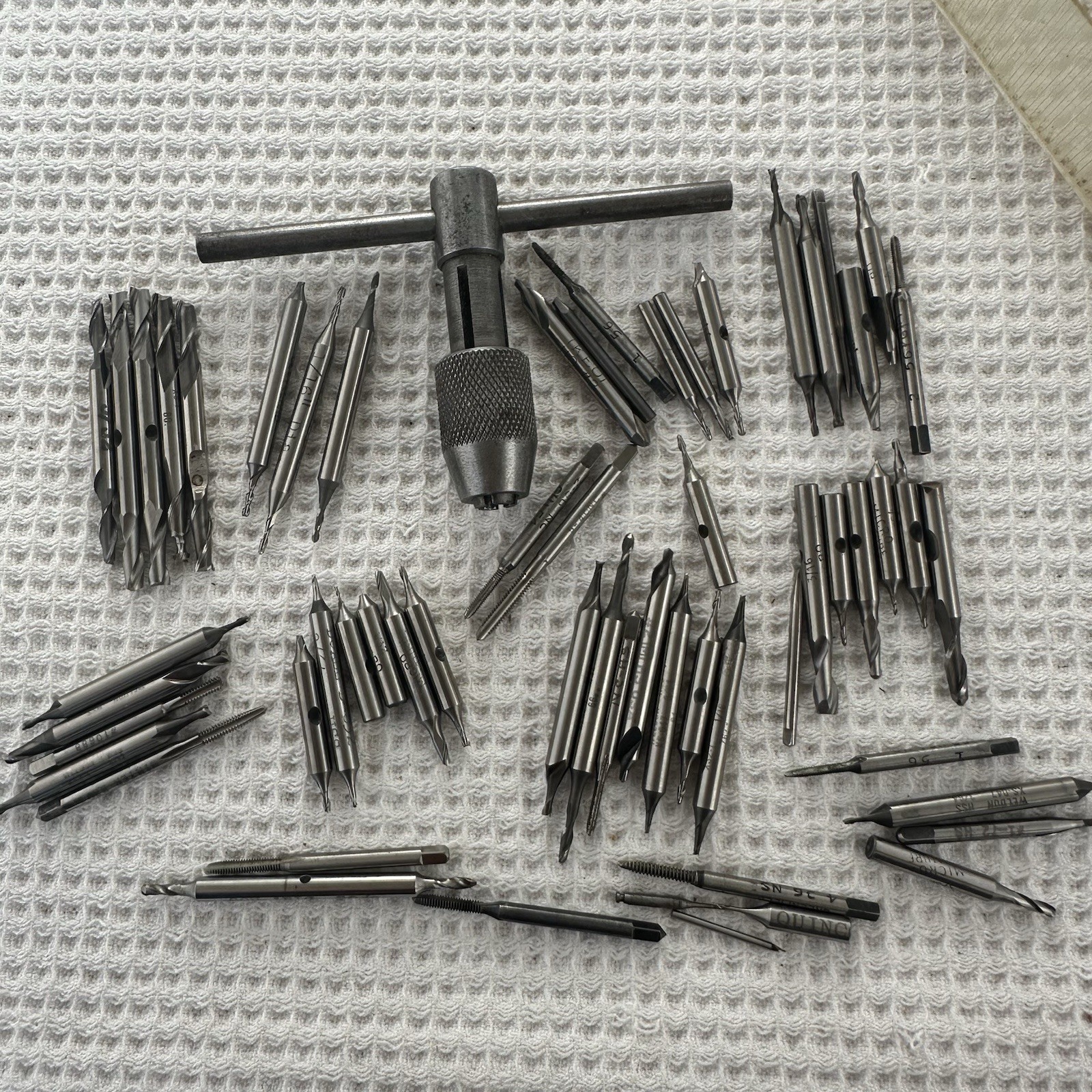 Lot Straight Flute Tap Hand Screw Wrench 60 Pieces Multiple Brands