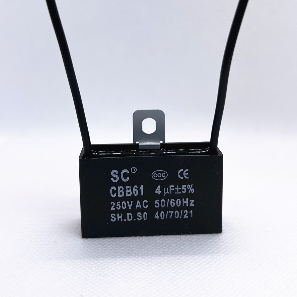 CBB61 250V Capacitor 2 wires 2/3/3.5/4/5/5.5/6/6.5/7/8/9/10/12/15/18/20/25/30 UF