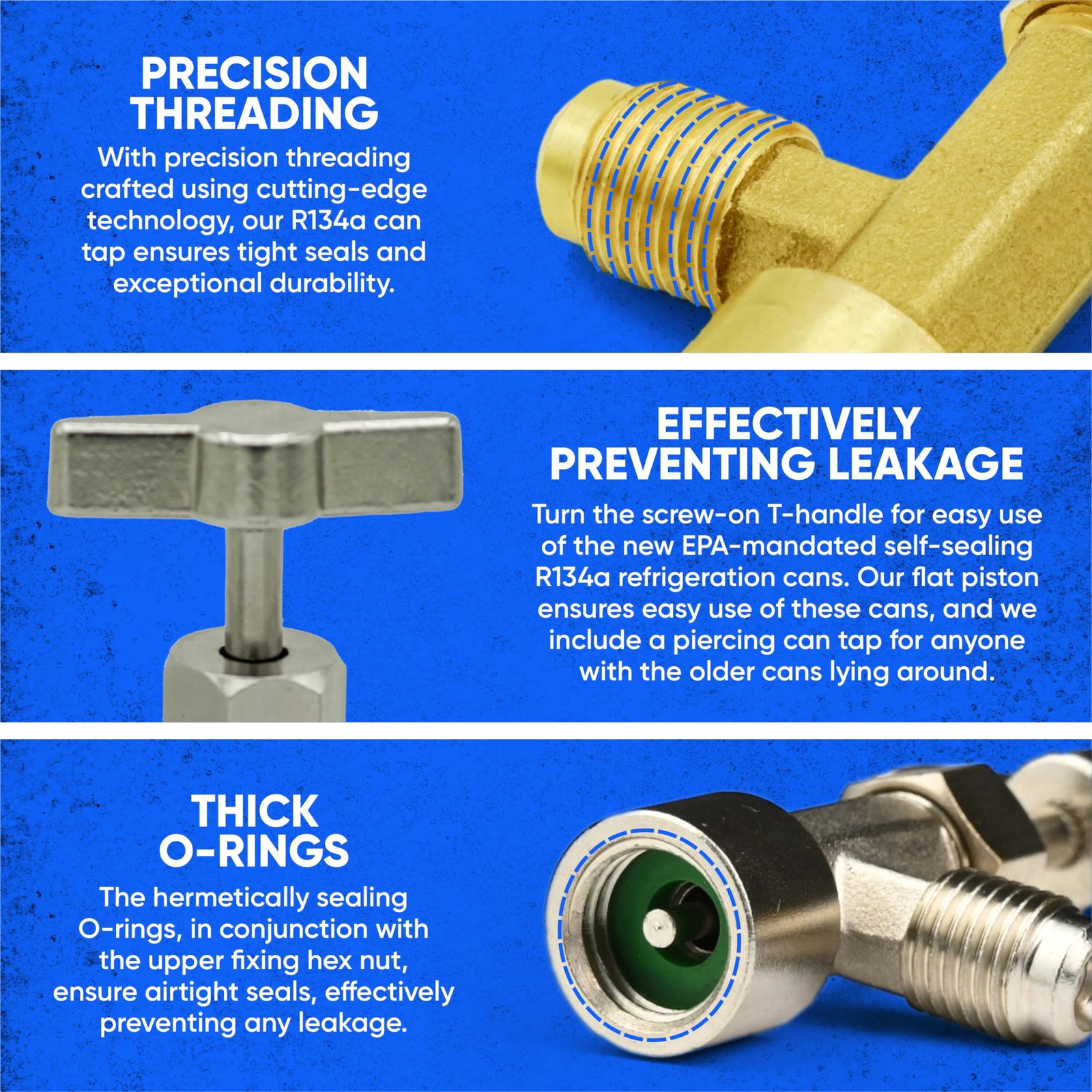R134A Adapter Kit, SelfSeal & Puncture Can Taps, Core Tool