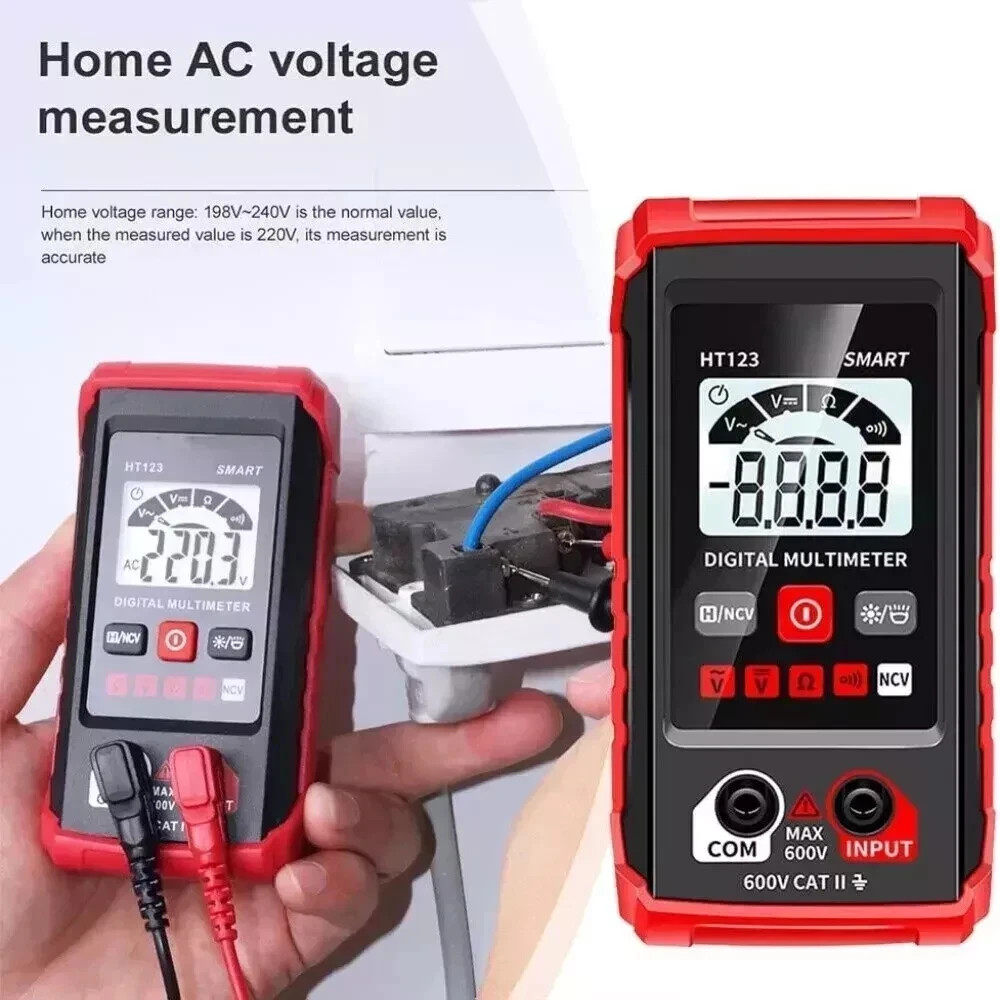 Digital Multimeter AC DC Voltmeter Ammeter Ohmmeter Volt Tester Meter WITH PROBE