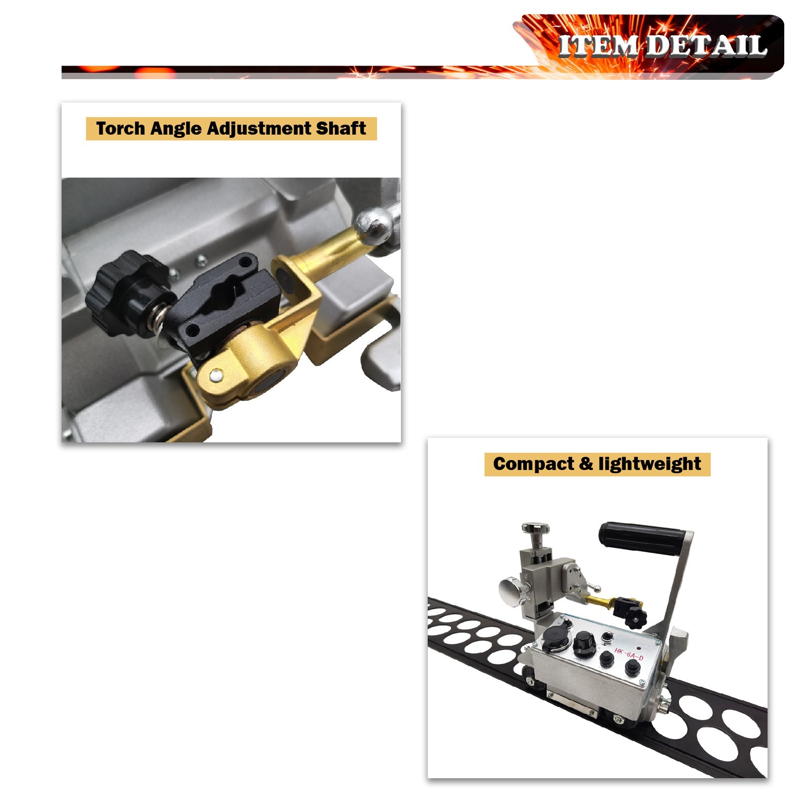 110V HK-6A-D Flat Rail Auto Welding Trolley Welding Carriage 150MM-800MM/Min