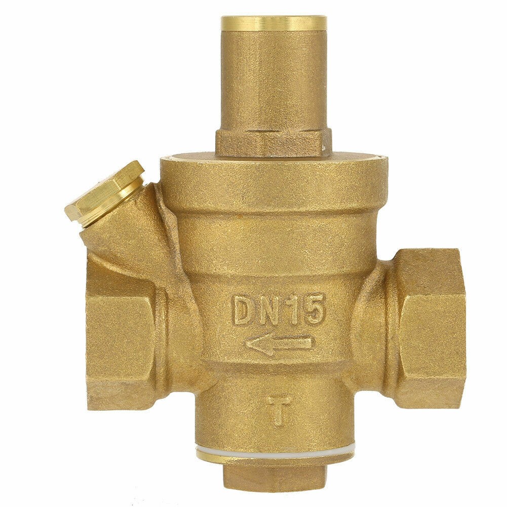 Water Pressure Regulator DN15(1/2″) 15mm Adjustable Brass Reducing Valve New&