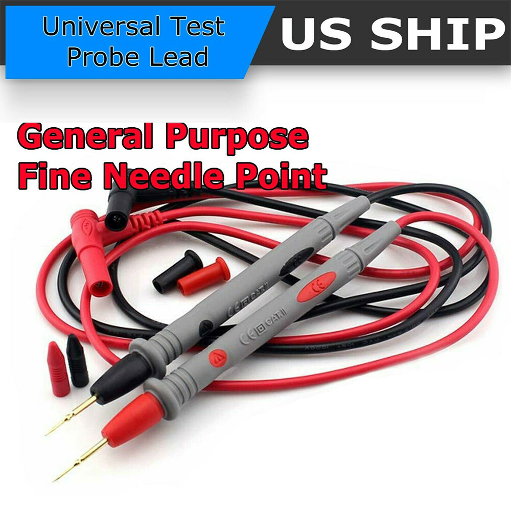 Multimeter Test Leads for Meter Electrical Alligator Clip Probes 1000V 20A