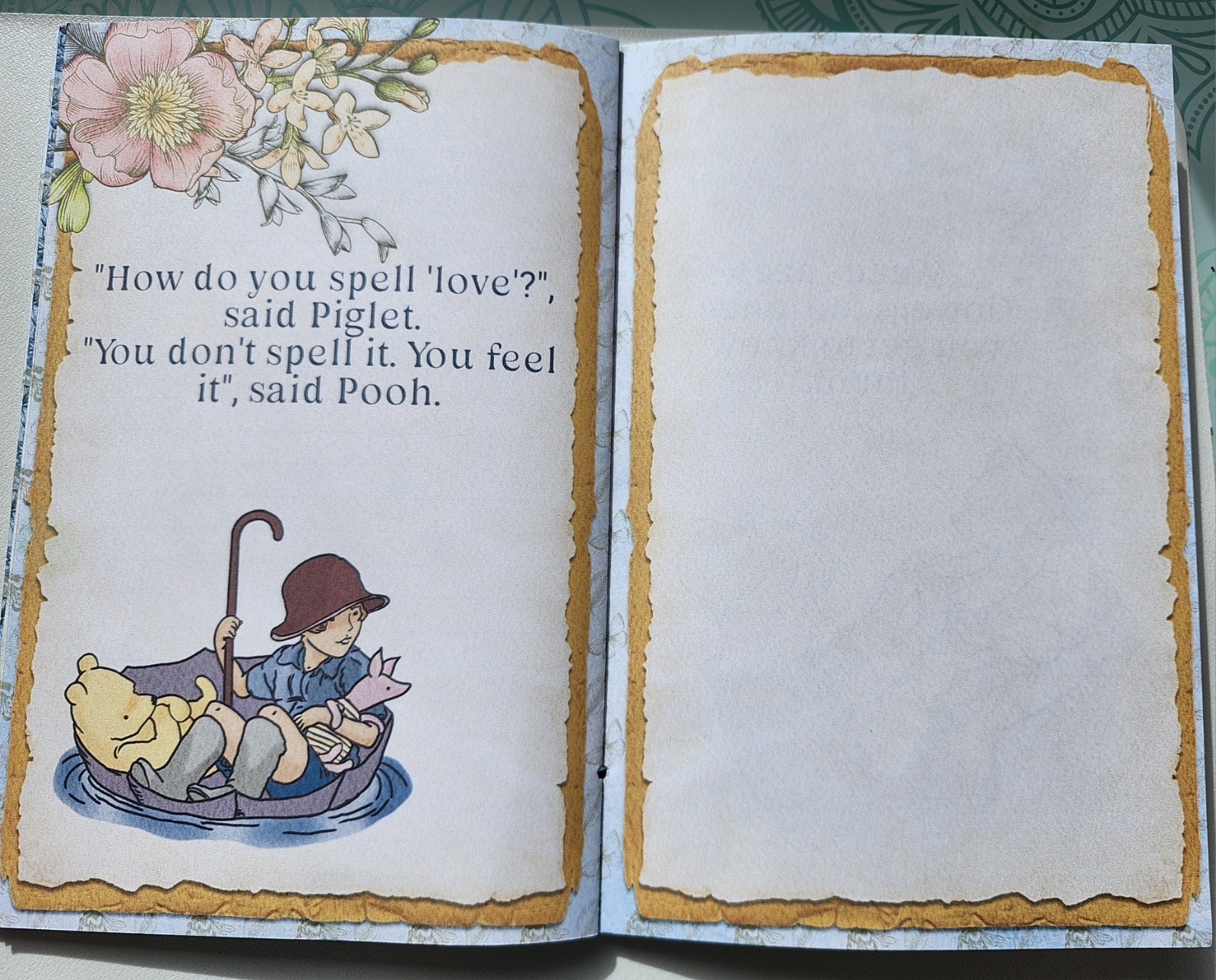 Junk Journal Booklet «WINNIE THE POOH» Retro Classic Storybook Style LG 9×6 40p