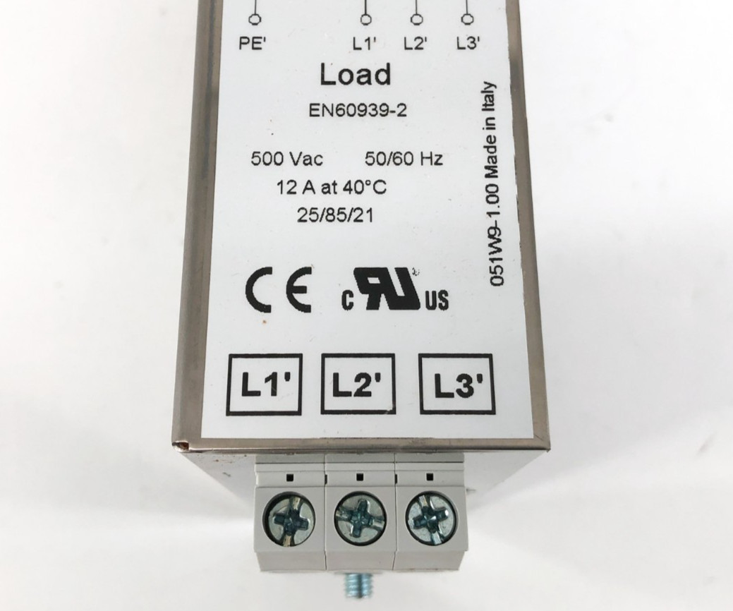 New Murr Elektronik 10551 EMC Filter 3-Phase 2-Stage 500VAC 12A MEF Series