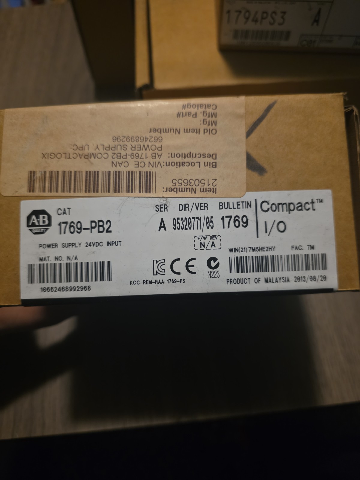 New Sealed AB 1769-PB2 CompactLogix Power Supply