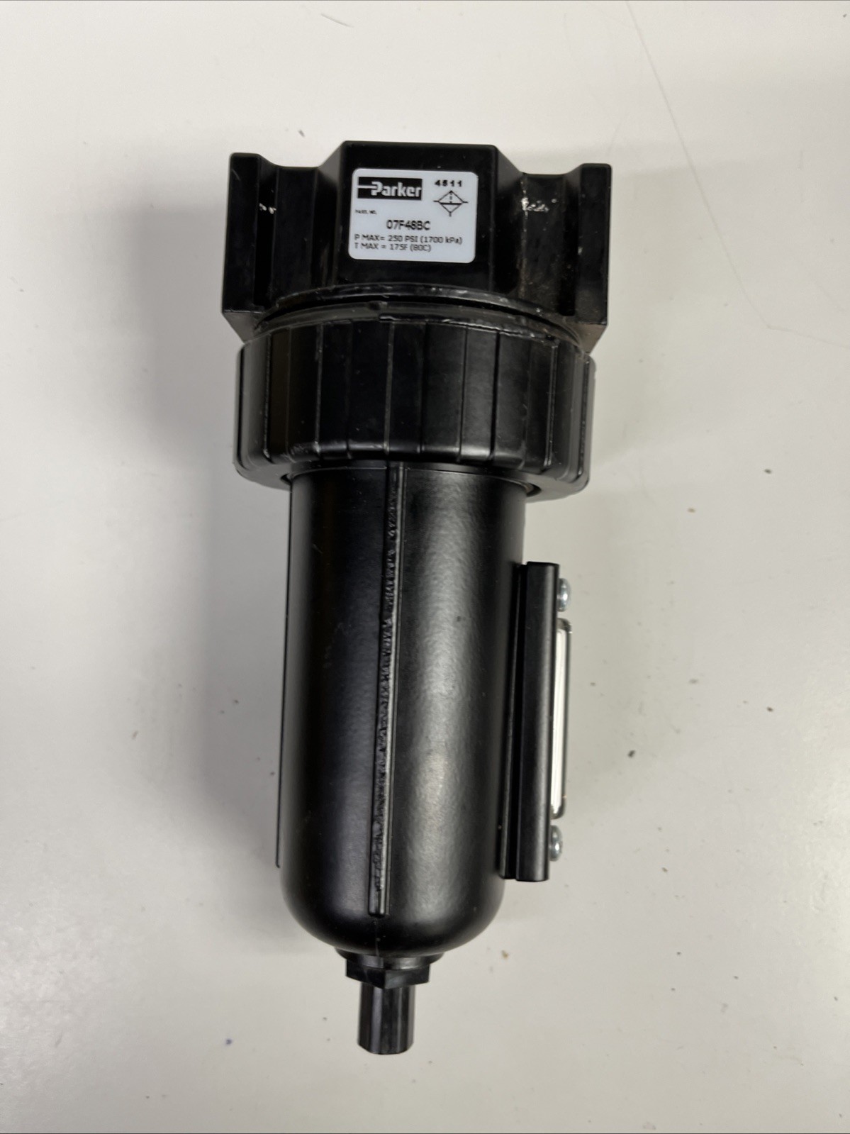 Parker 0748bc Compressed Air Filter, 250 Psi, 3.24 In. W