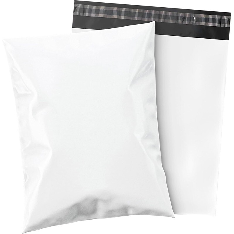 Polyethylene Waterproof Mailing Courier Bags White 12×15.5 in 10/20/30/50/60 pcs