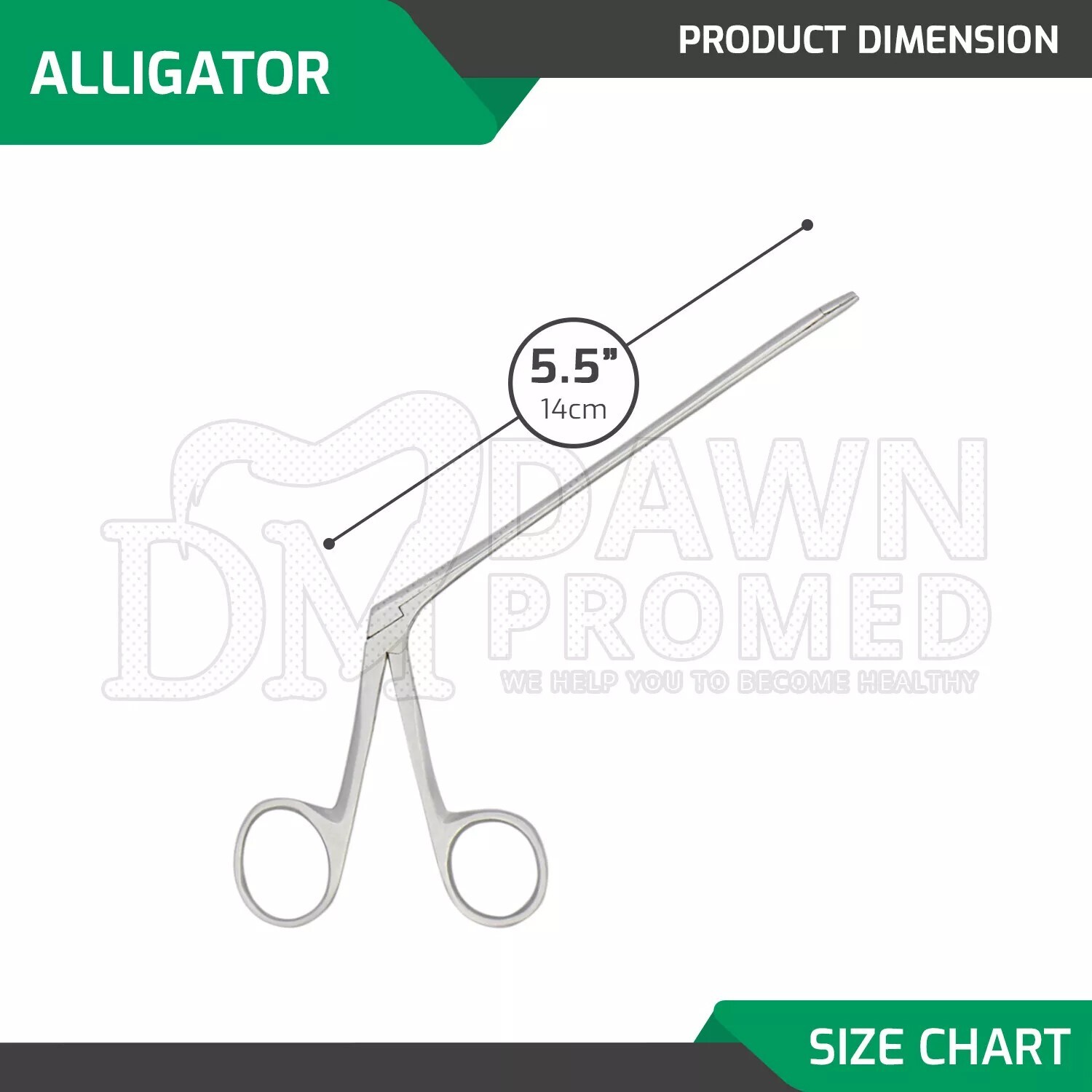 3 Hartman Alligator Ear Forceps 3.5» & 5.5» & 6.5″ Set ENT Inst German Grade