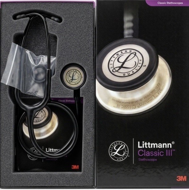Classic III Black Rainbow Littmann Monitoring Stethoscope Free Shipping