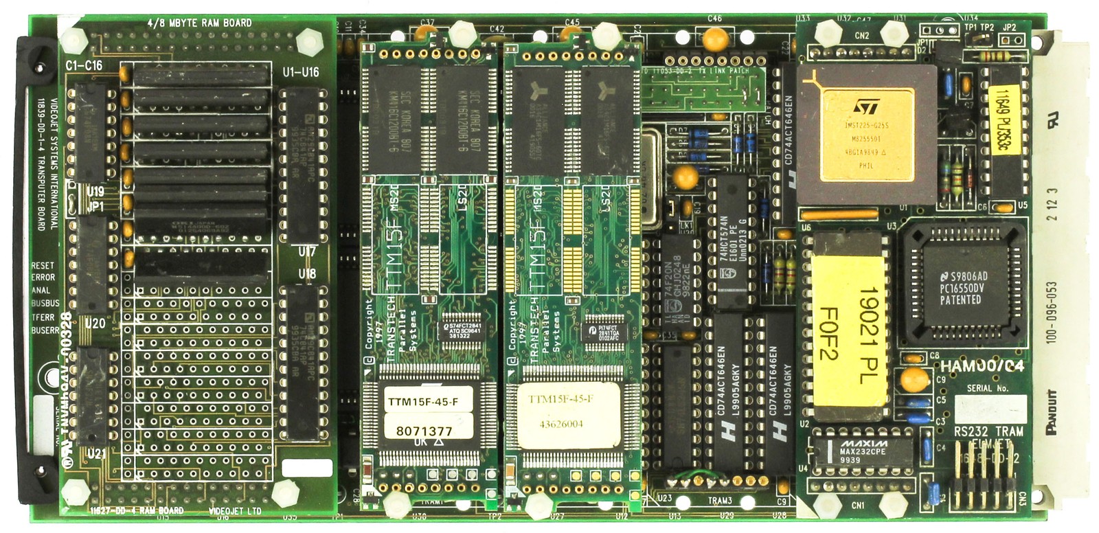 Elmjet 11839-DD-1-4 Videojet Transputer Board