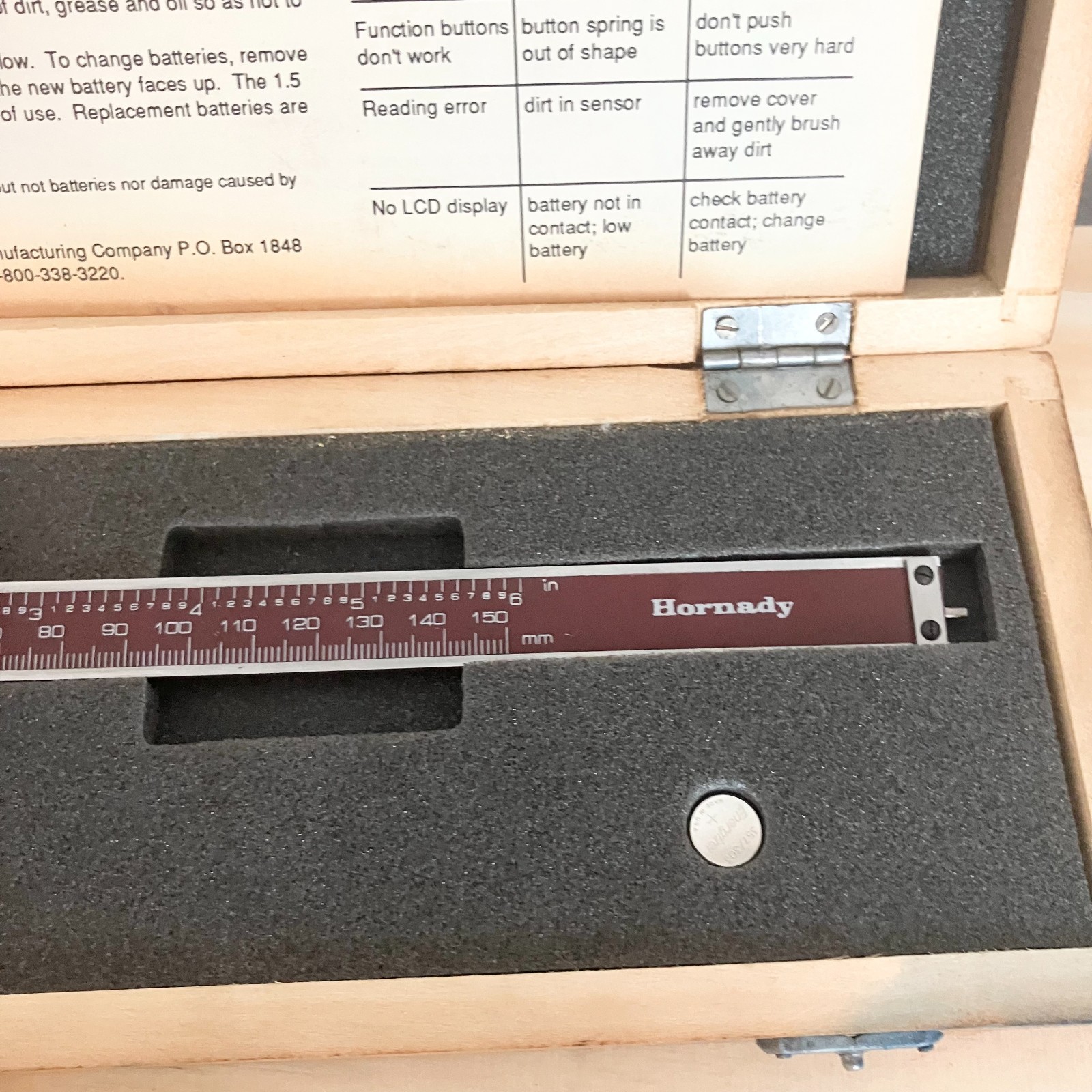 Hornady Digital Caliper 0-150mm (6 in) 050080