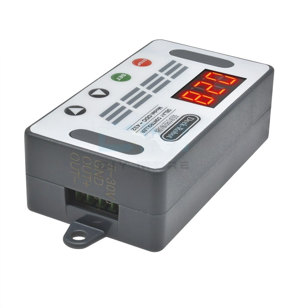 DC 5V-30V Dual Digital Time Delay Relay Switch Button trigger Cycle TimerControl