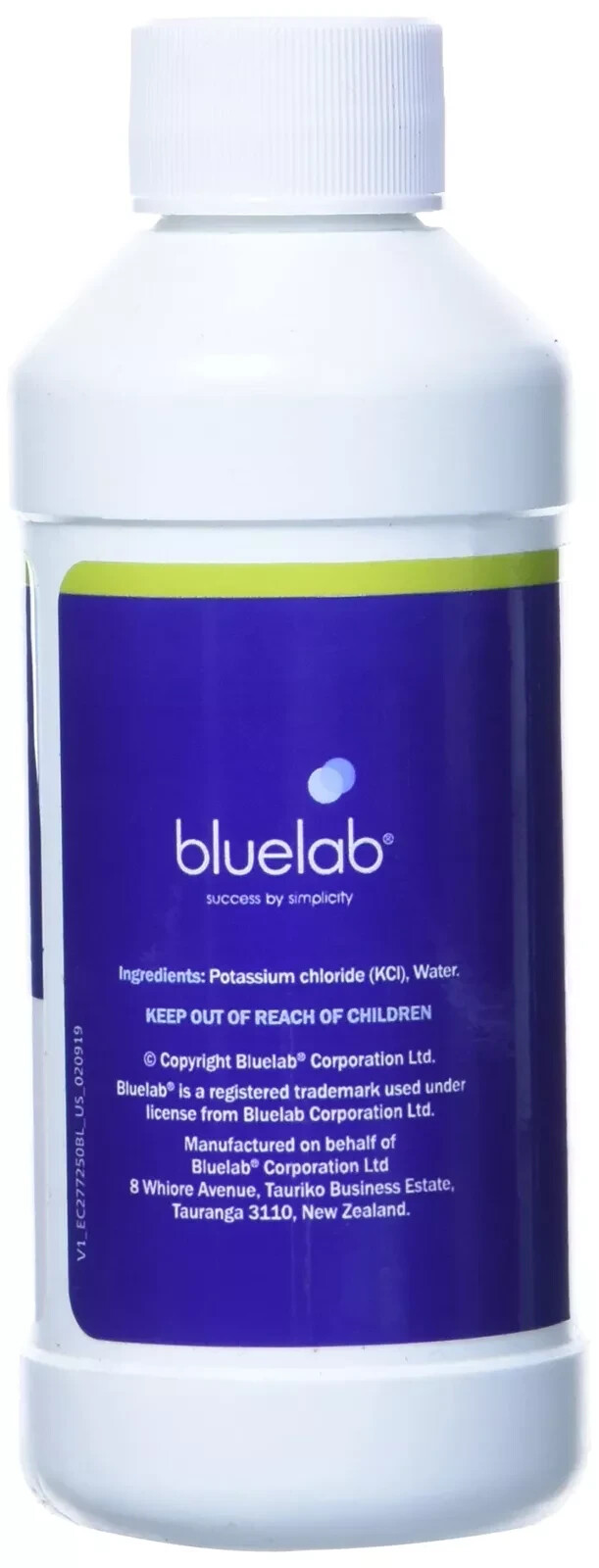 Bluelab 2.77 EC – 250 ml Conductivity Solution for Calibrating ppm @ 500 = 1,385