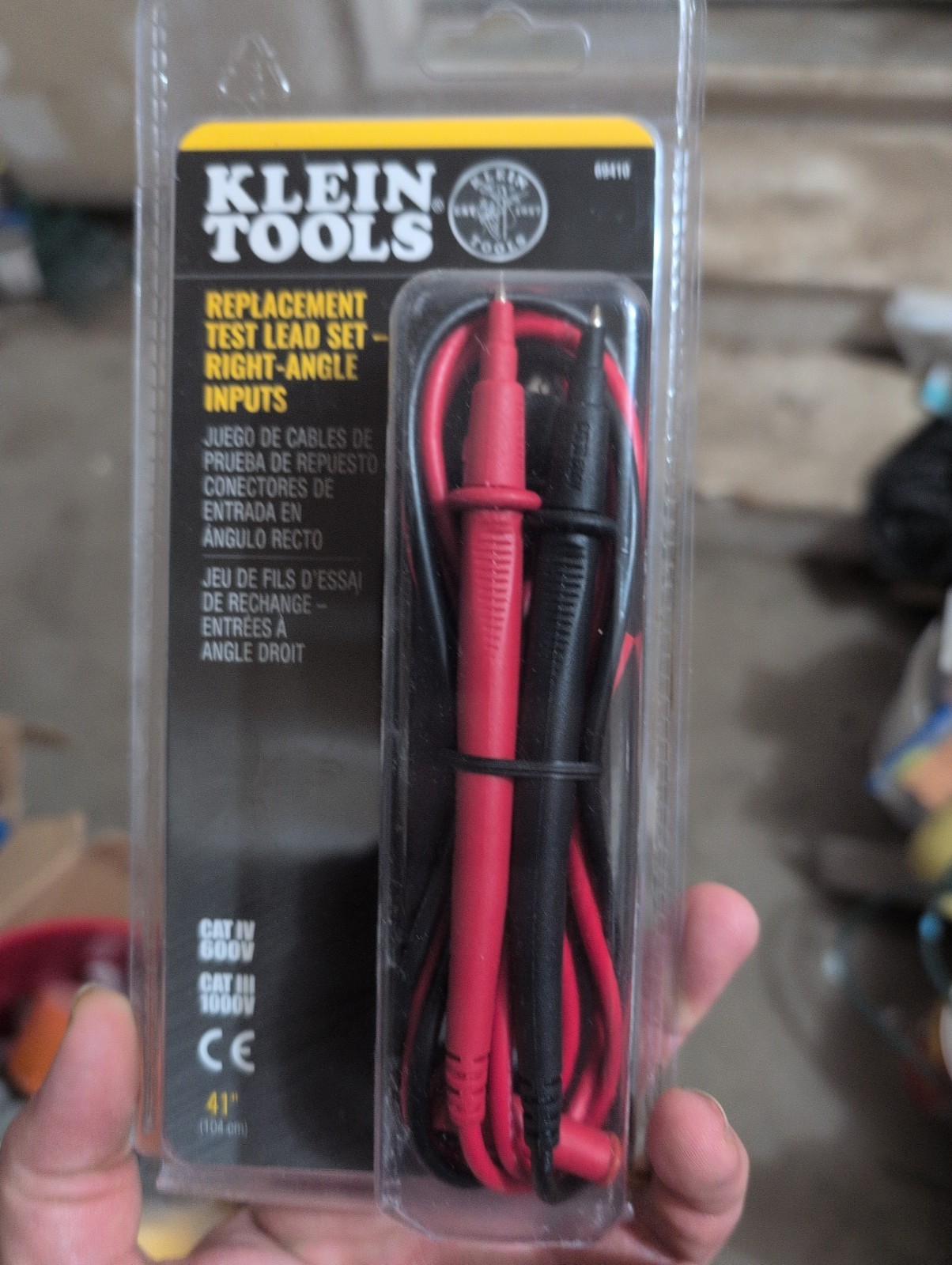 Klein Tools 69410, Replacement Test Lead Set, Right Angle