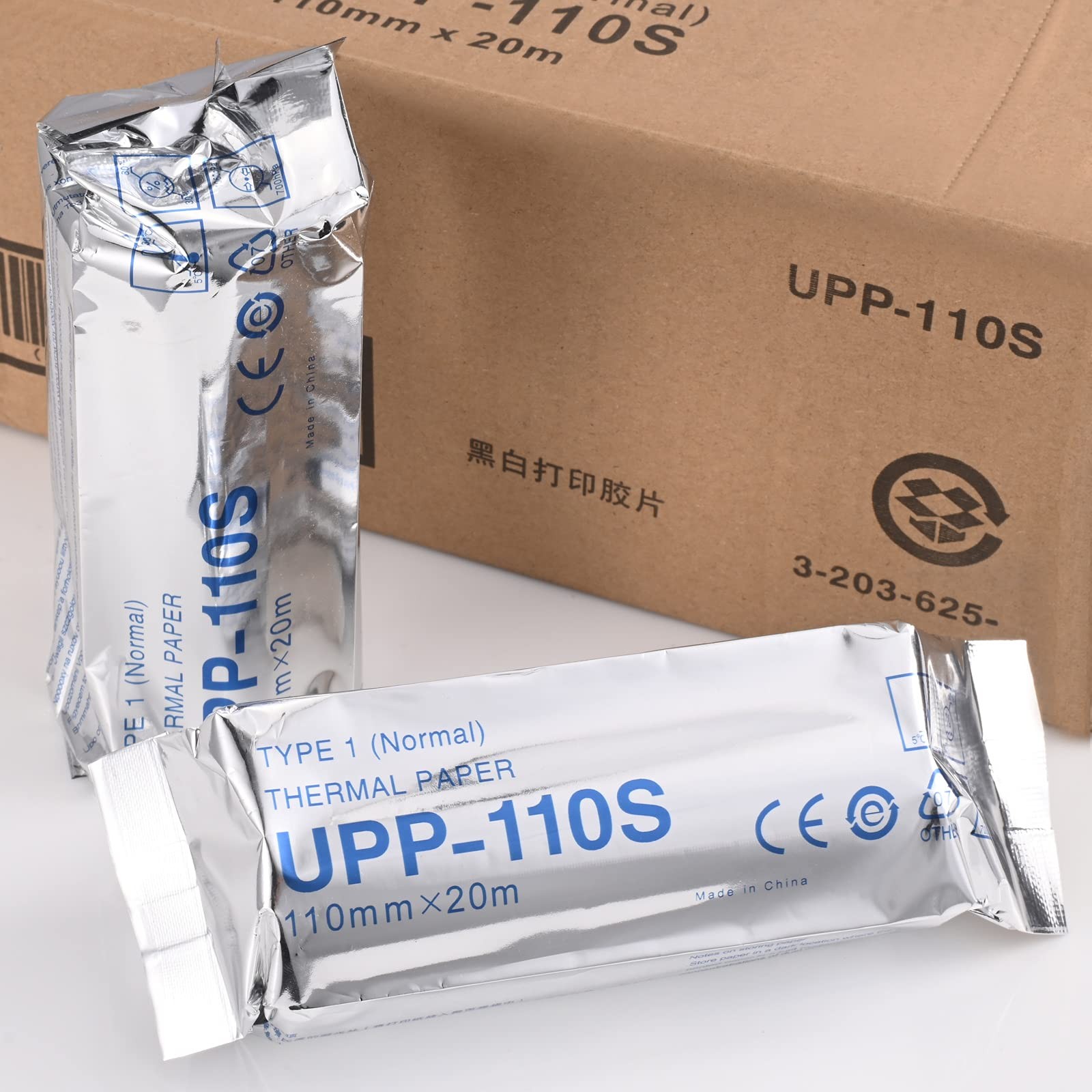 UPP-110S Type I Black and White Video Thermal Ultrasound Paper white