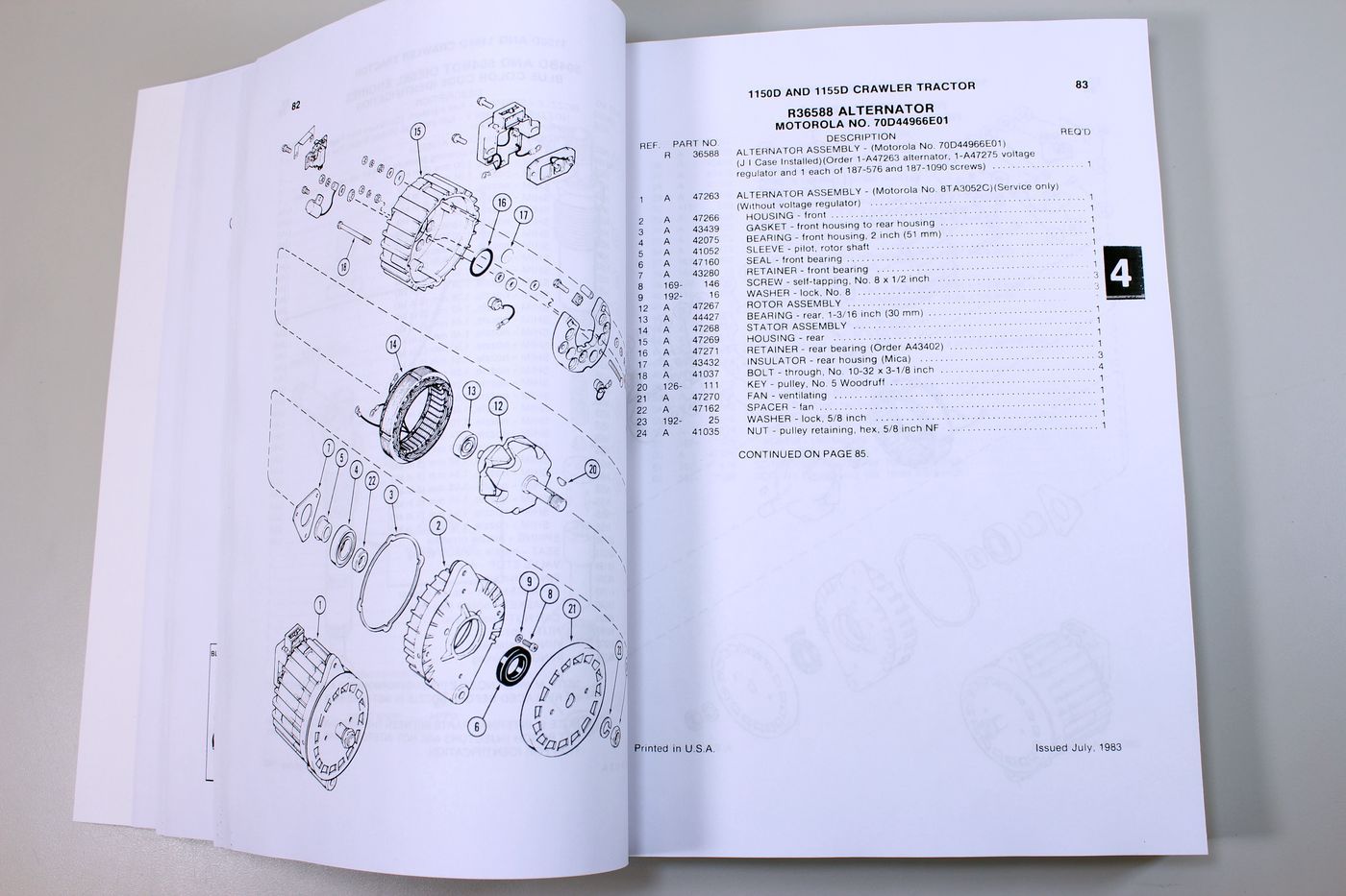 Case 1150D 1155D Crawler Dozer Loader Service Manual Parts Catalog Shop Book