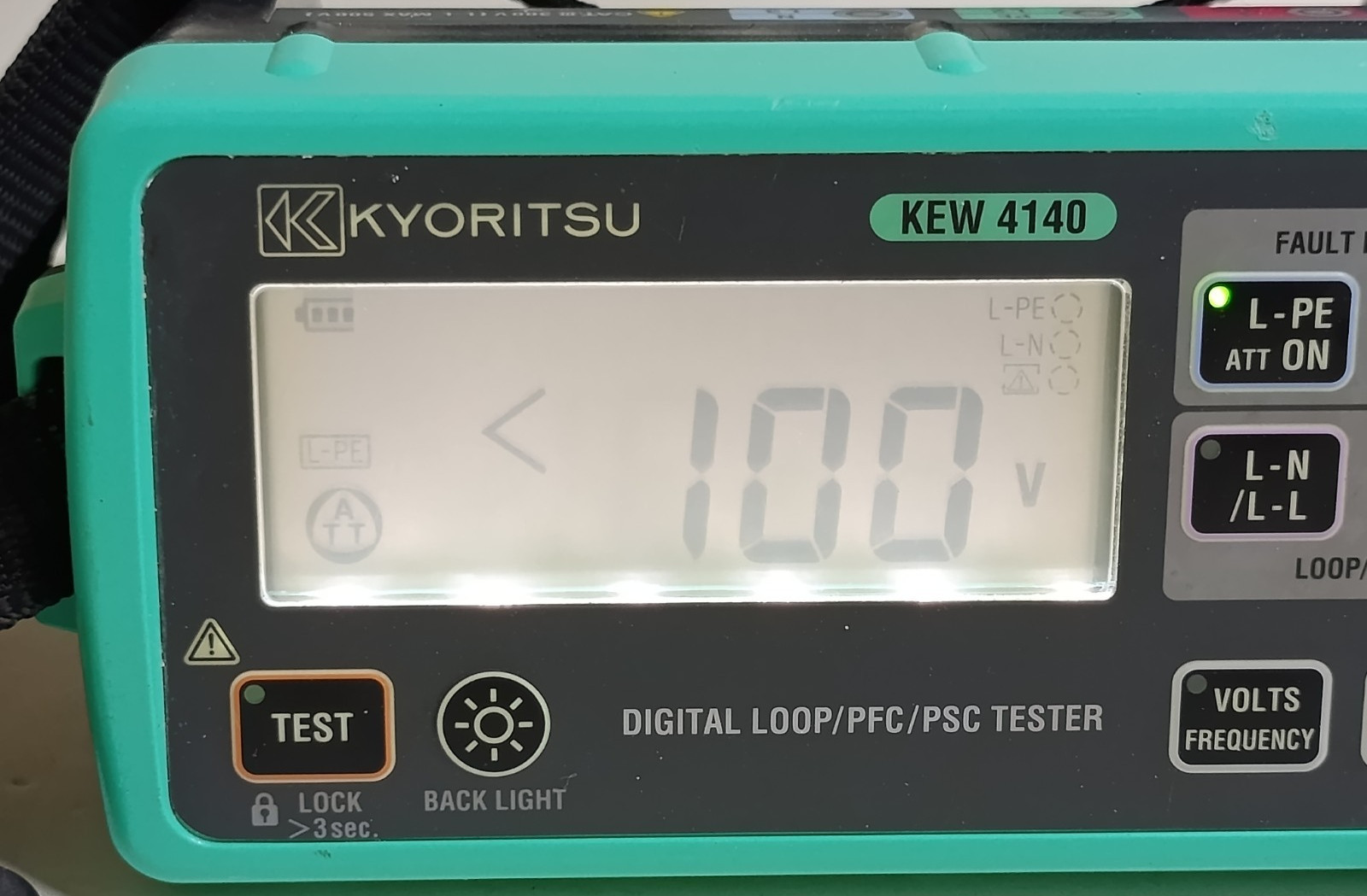 Kyoritsu KEW4140 Digital LOOP/PFC/PSC Impedance Tester CAT III 300V L-L MAX 500V