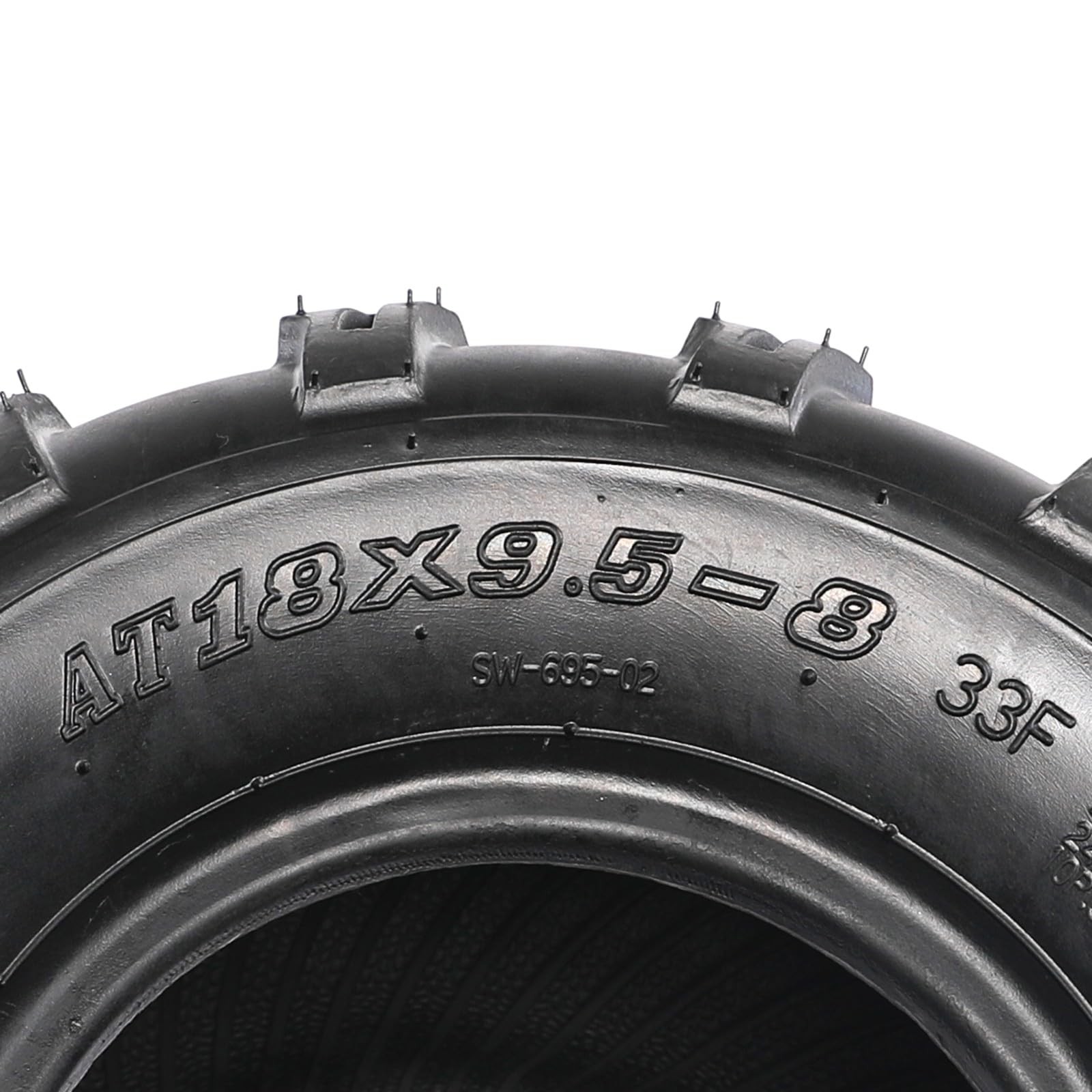 18×9.5-8 Tubeless All-Terrain Turf Tire 4-Ply ATV UTV Golf Cart Lawn Mower