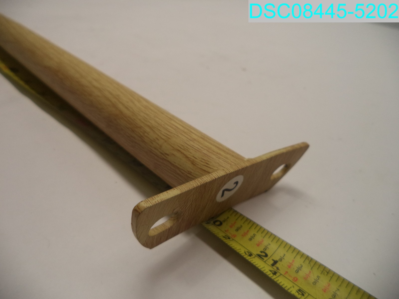 QTY=3: 16-3/4″ L Wood Grain Metal Table Legs 1″ D Tapered To 5/8″