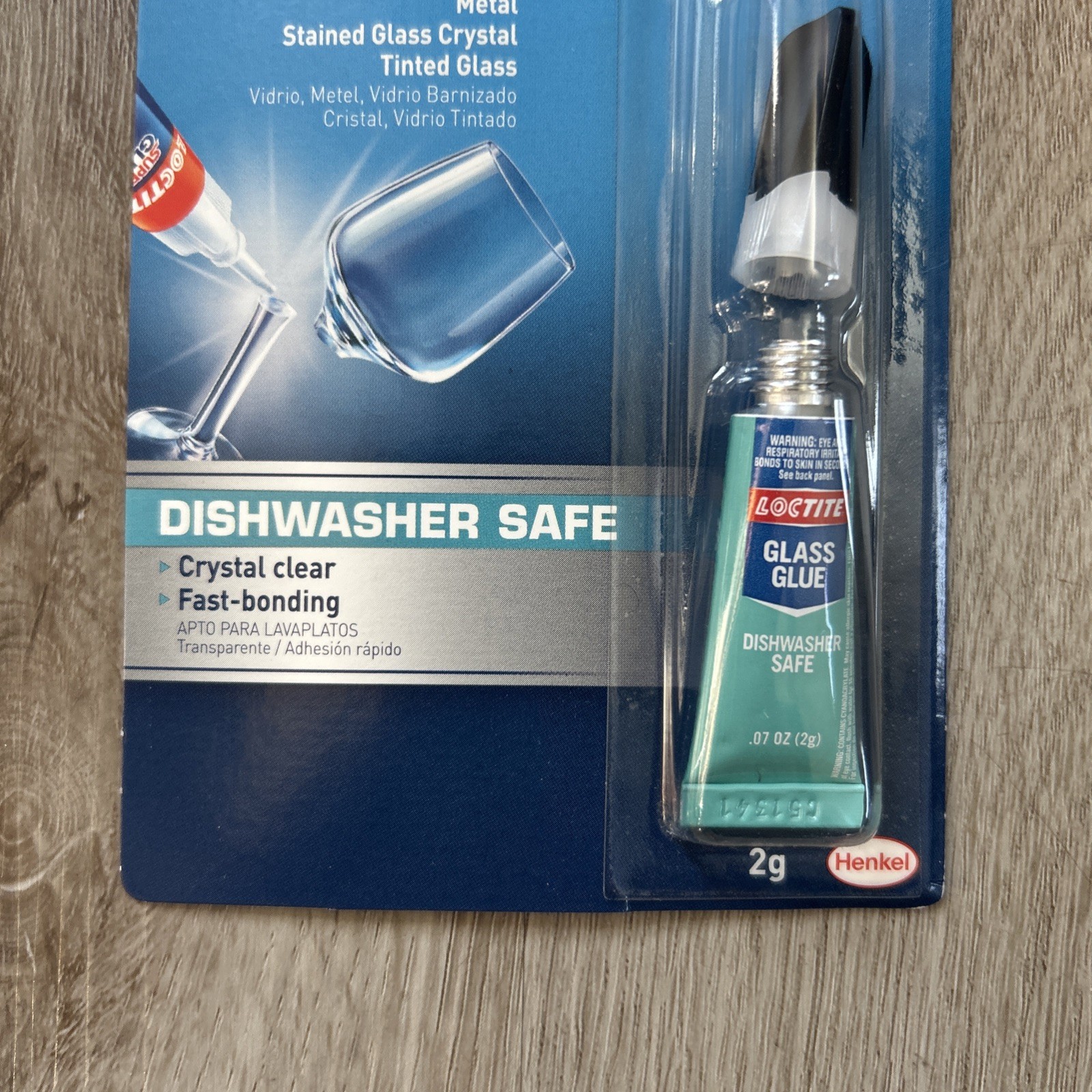 Loctite Glass Super Glue 6 Pak Clear Dishwasher Safe Metal Stained Tinted 233841