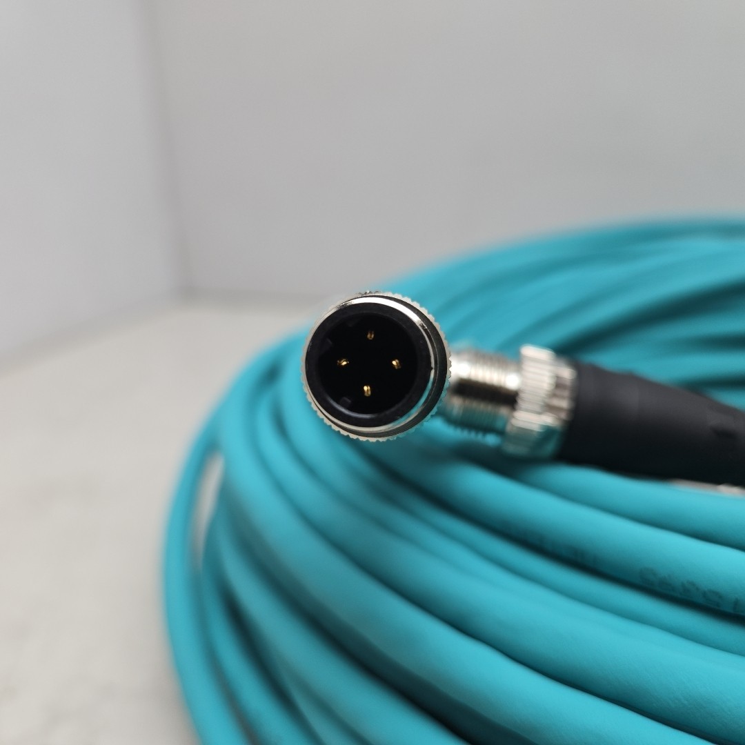 Woodhead 1201089134 M12 Ethernet Cable Assembly 48V 0.5A 38M E12A06004M380 New