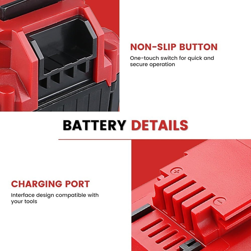 2PACK 20 Volt 8.0Ah Lithium-ion Battery for Porter Cable 20V MAX PCC685L PCC680L