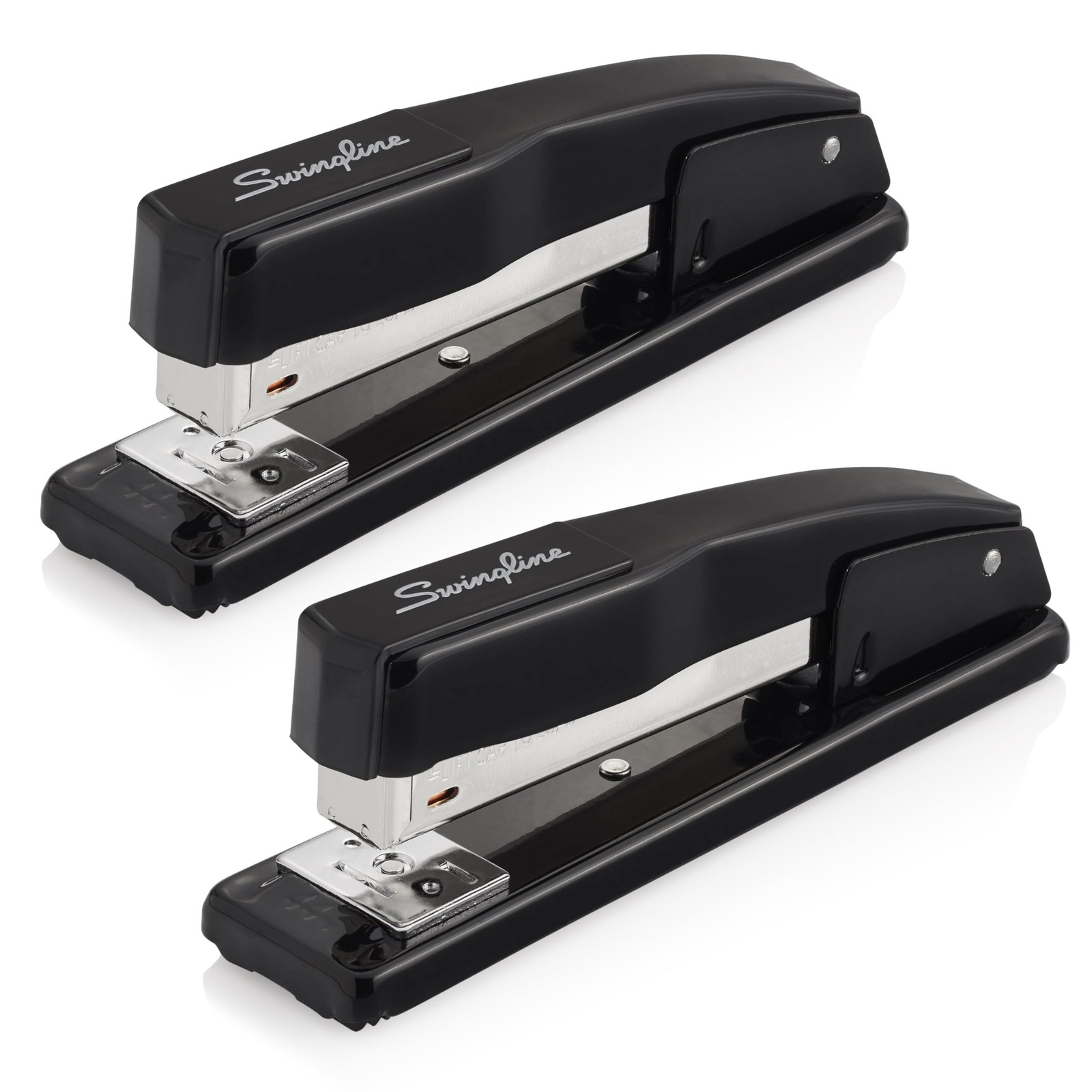 Commercial Stapler, 20 Capacity, Jam , Metal, 2 Pack, Black (44401AZ)