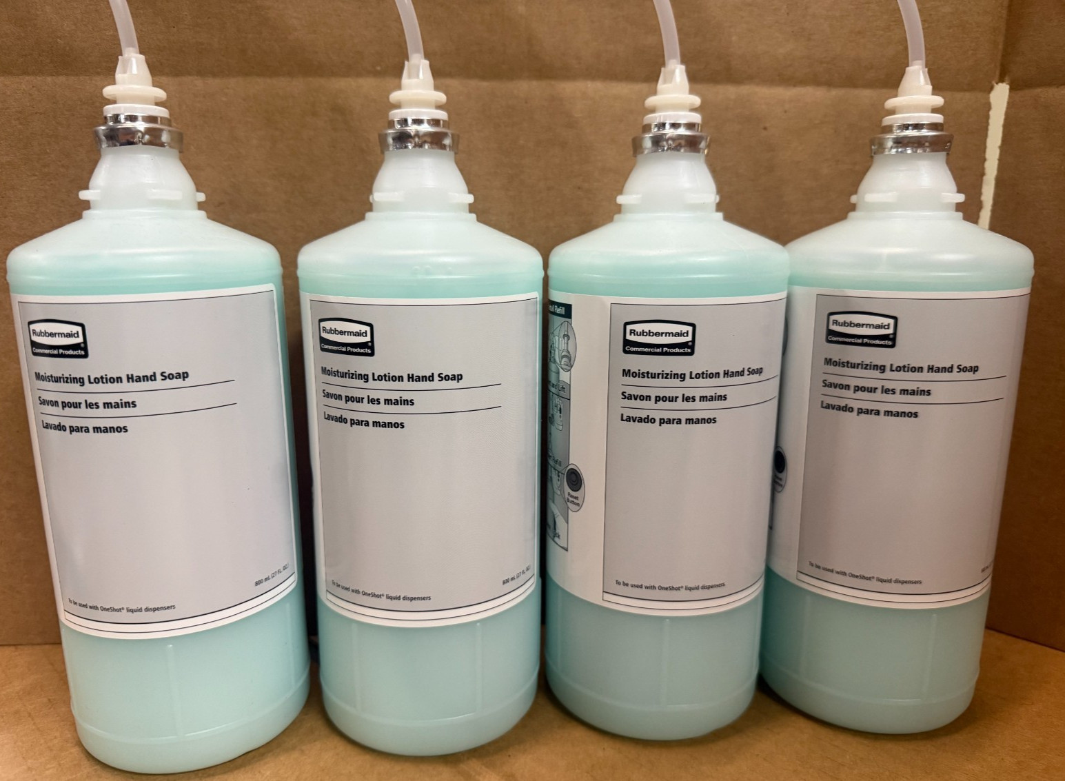 Case of 4 800ml Moisturizing Lotion Hand Soap Rubbermaid OneShot, FG4013111