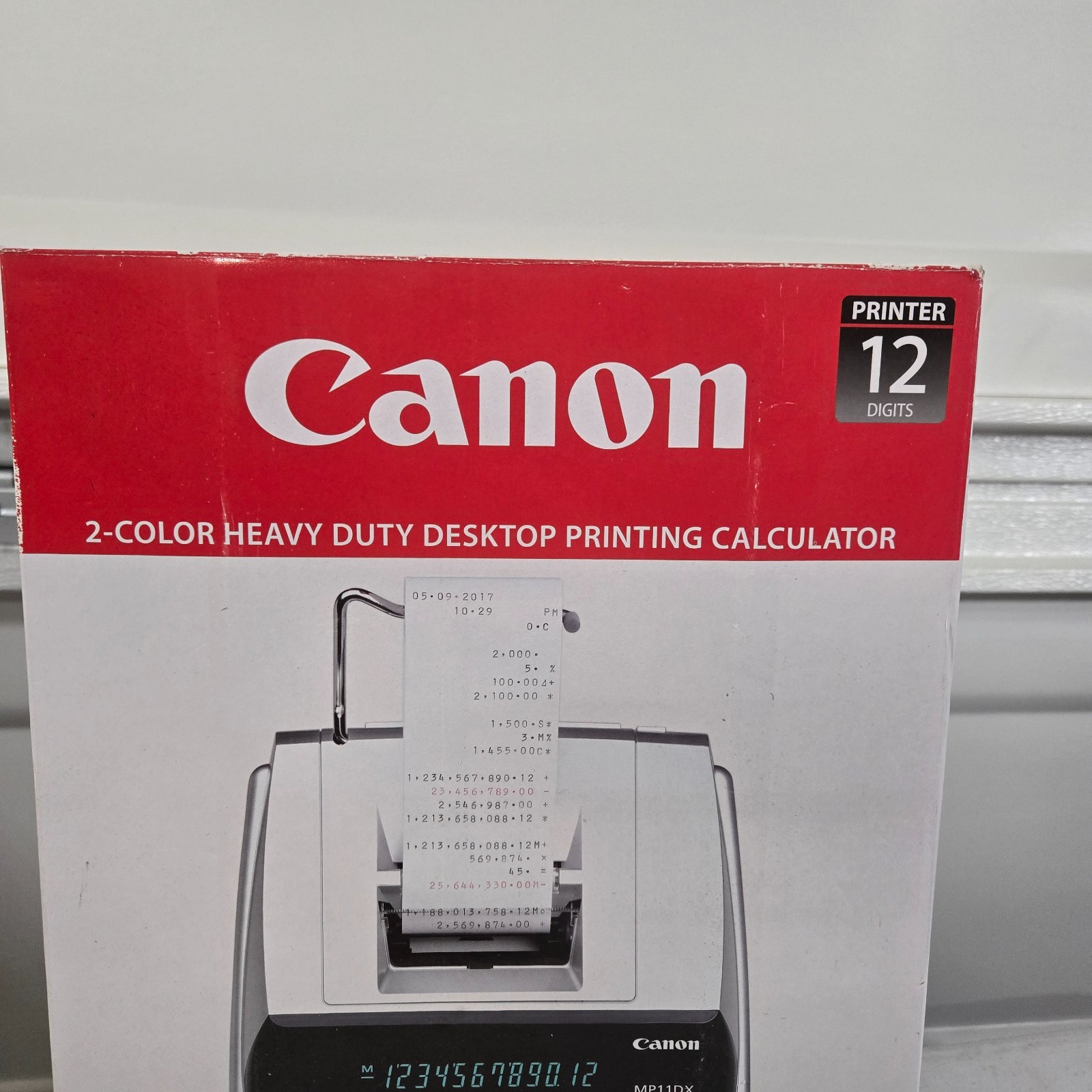 Canon MP11DX-2 Heavy Duty Desktop Printing Calculator 12-Digit 2-Color NEW T3