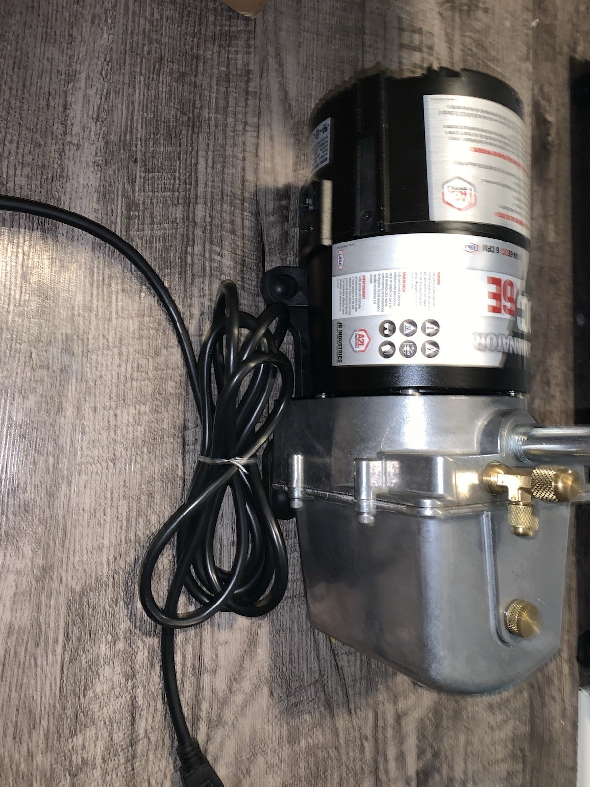 JB Eliminator DC 6E Evacuation Vacuum Pump 6 CFM 15 Microns DV-6EDC
