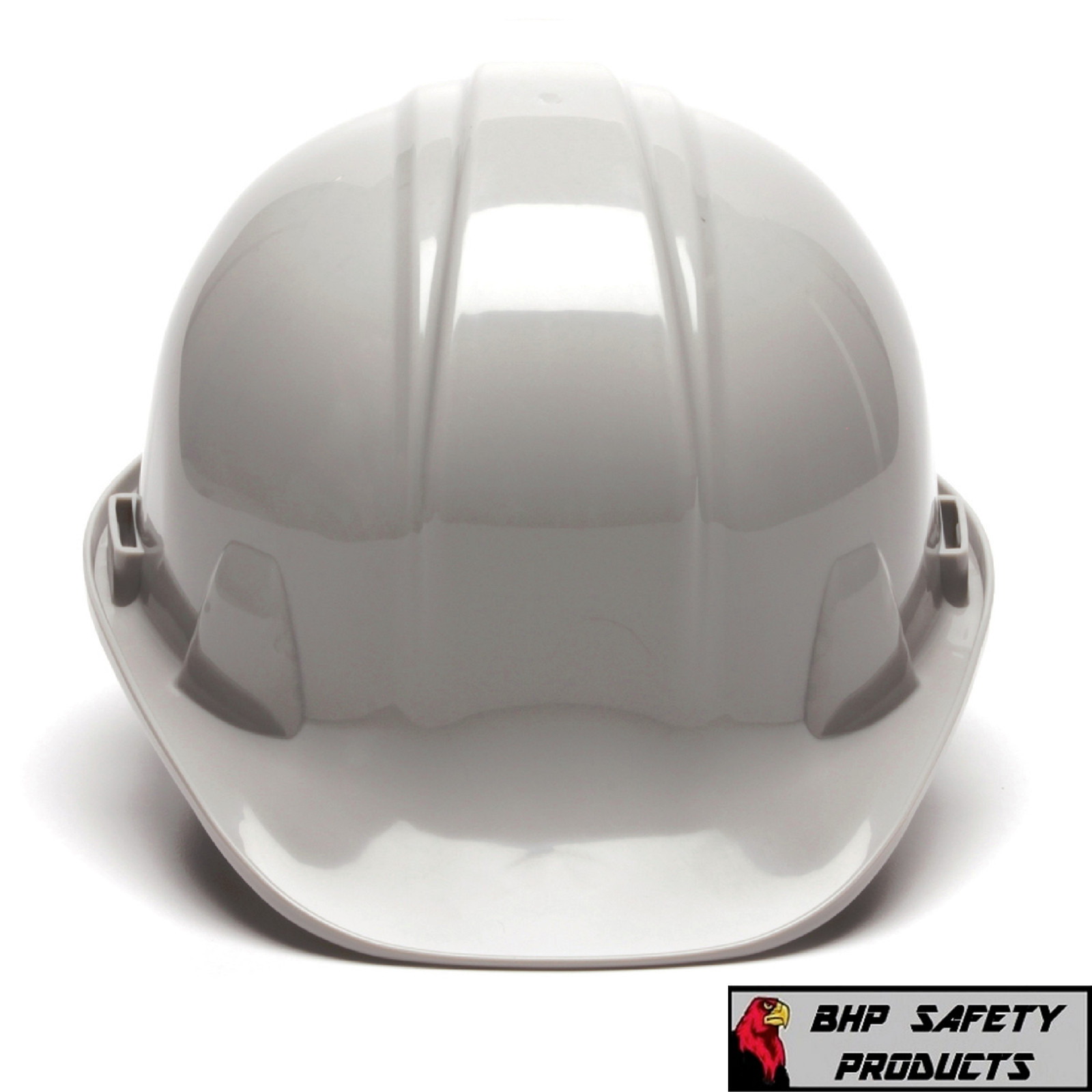 PYRAMEX GRAY CAP STYLE SAFETY HARD HAT 4-POINT RATCHET HP14112 CONSTRUCTION ANSI