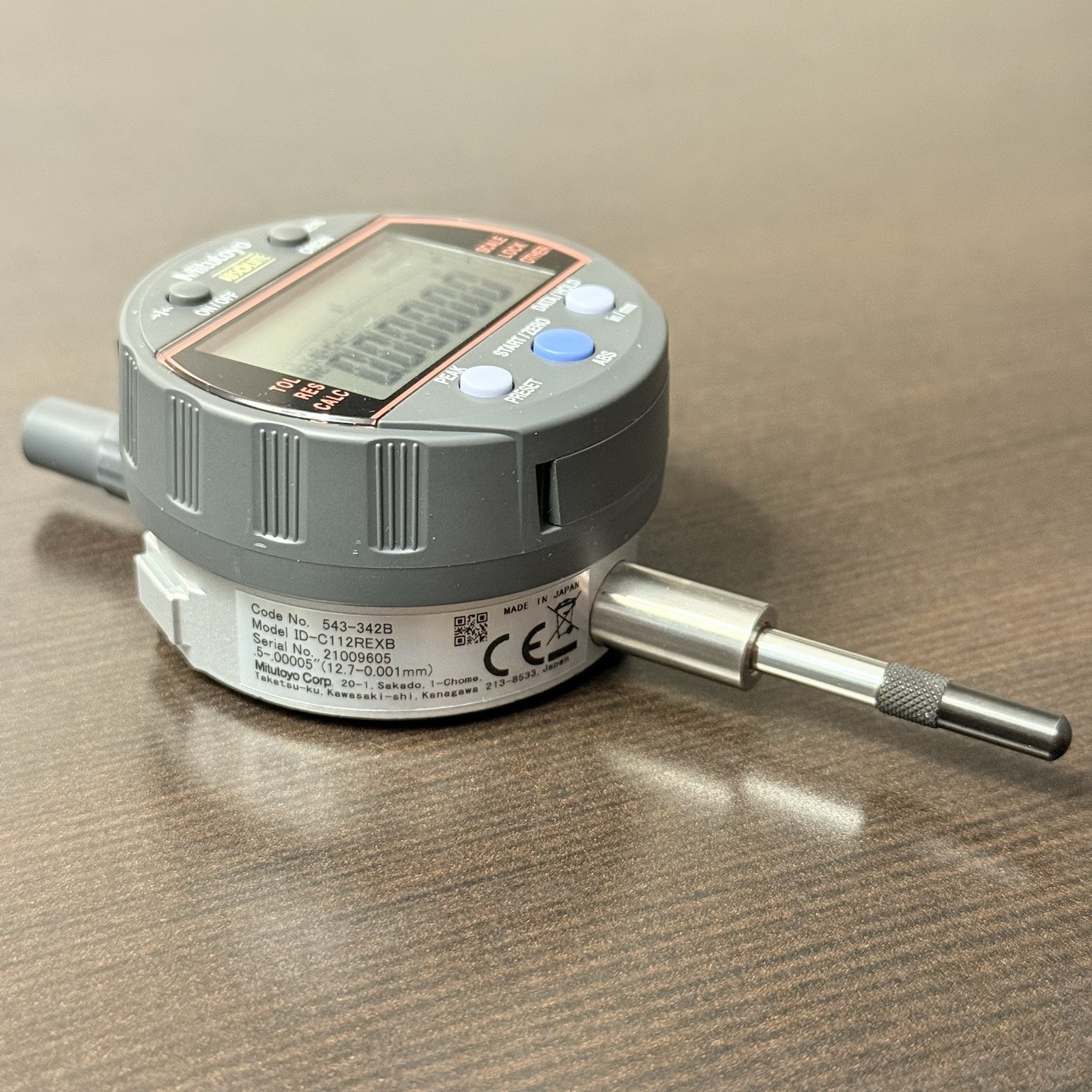 Mitutoyo Digimatic Indicator .5″ Range .00005″ Calculation 543-342B NICE