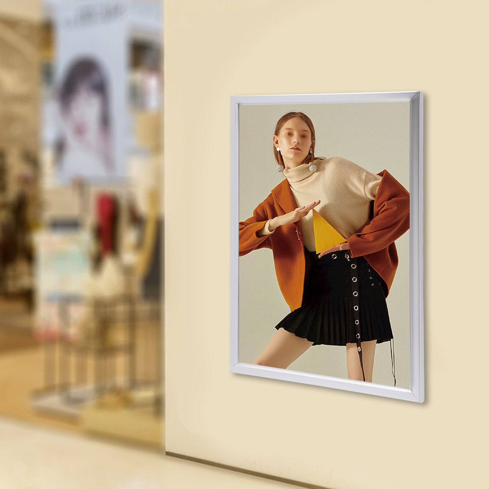 18×24″ LED Backlit Movie Poster Art Picture Frame Light Box Advertising Display