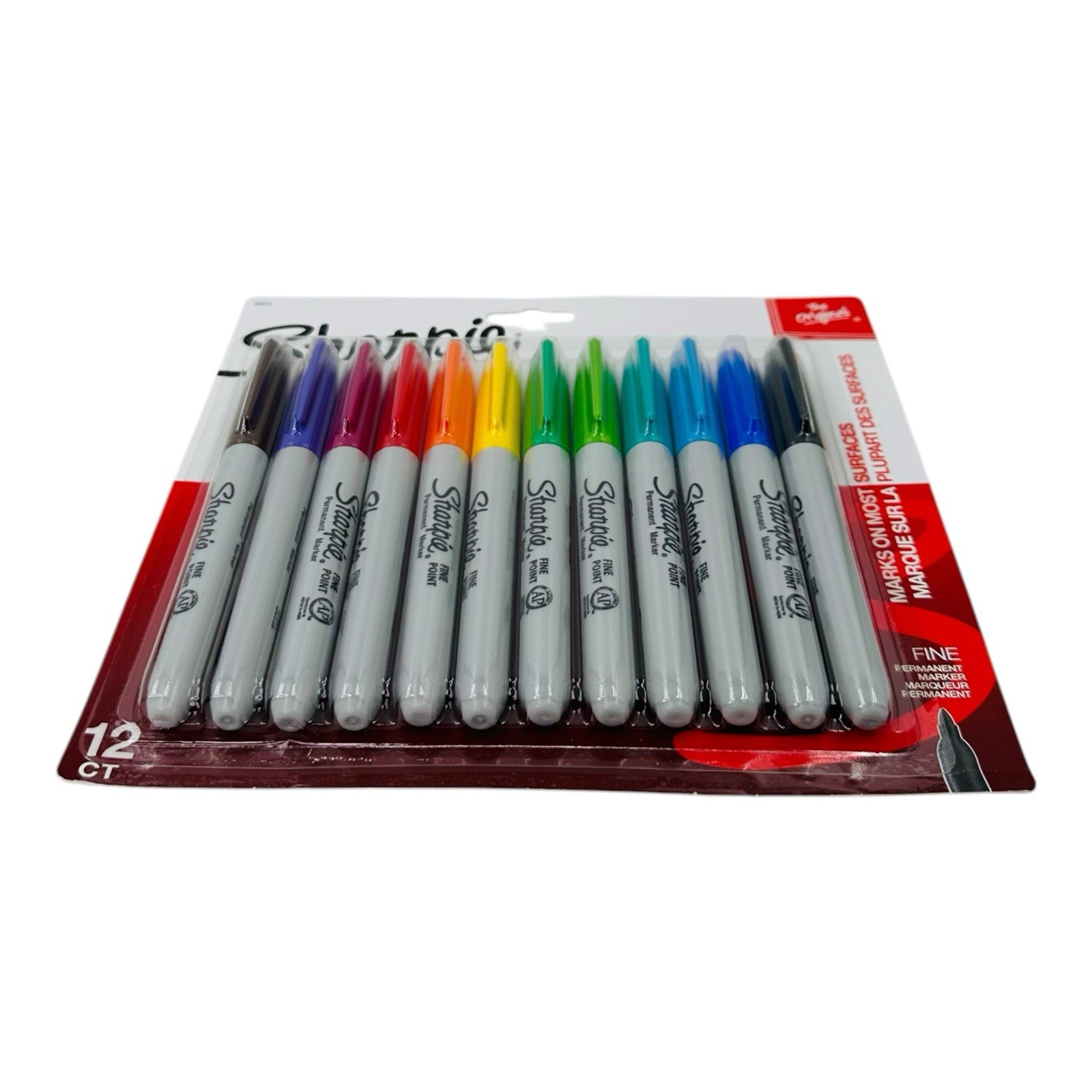 12 Markers Sharpie Assorted Color Fine Point Permanent Markers