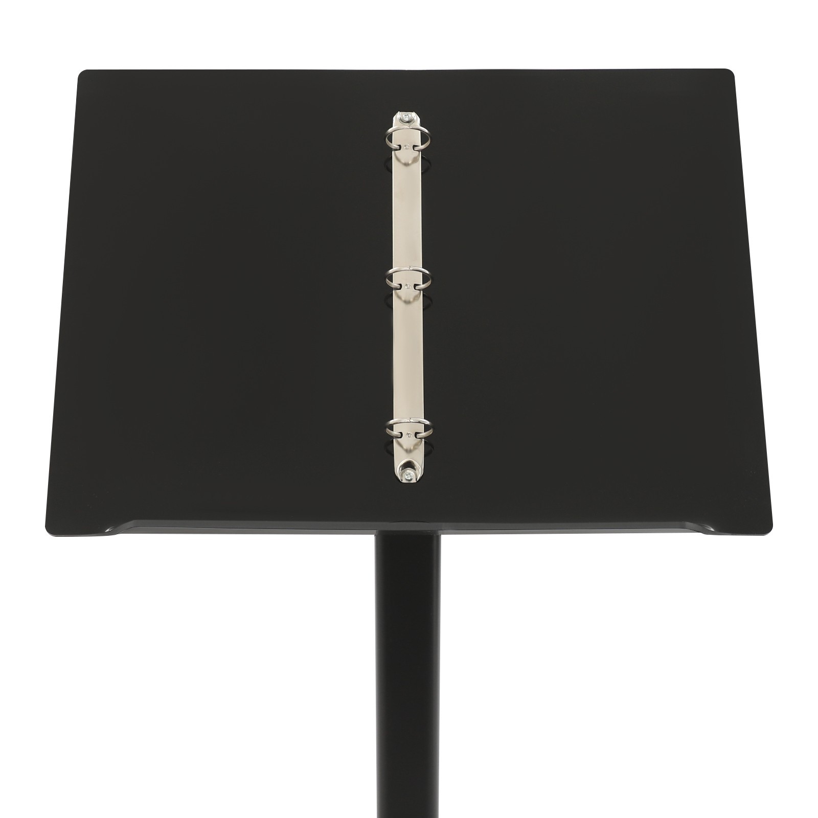 Metal Menu Stand, Black Speech Presentation Stand, Floor Standing Menu Stand US！