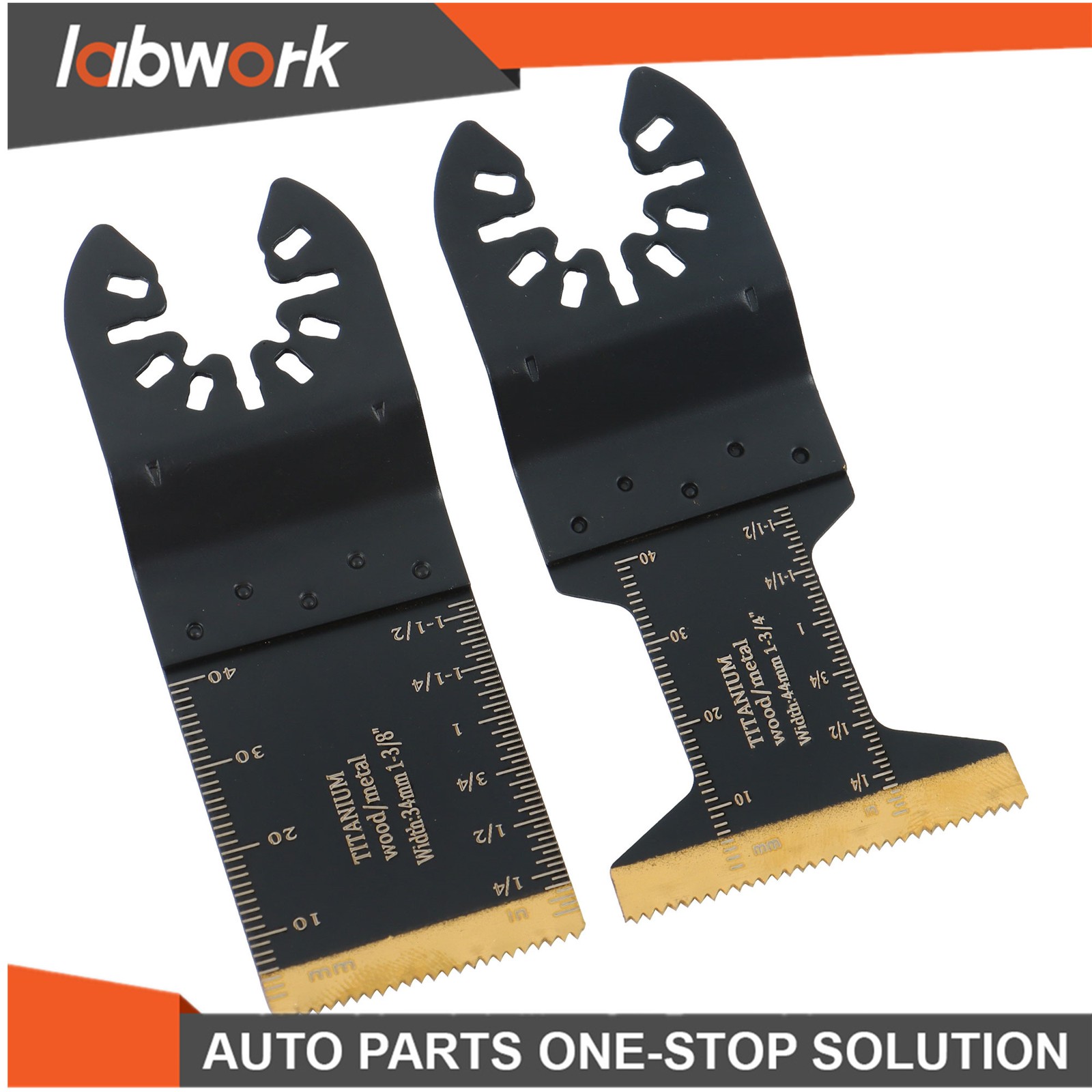 Labwork 12Pcs Titanium Oscillating Saw Blades Multi Tool Blade for Metal Plastic