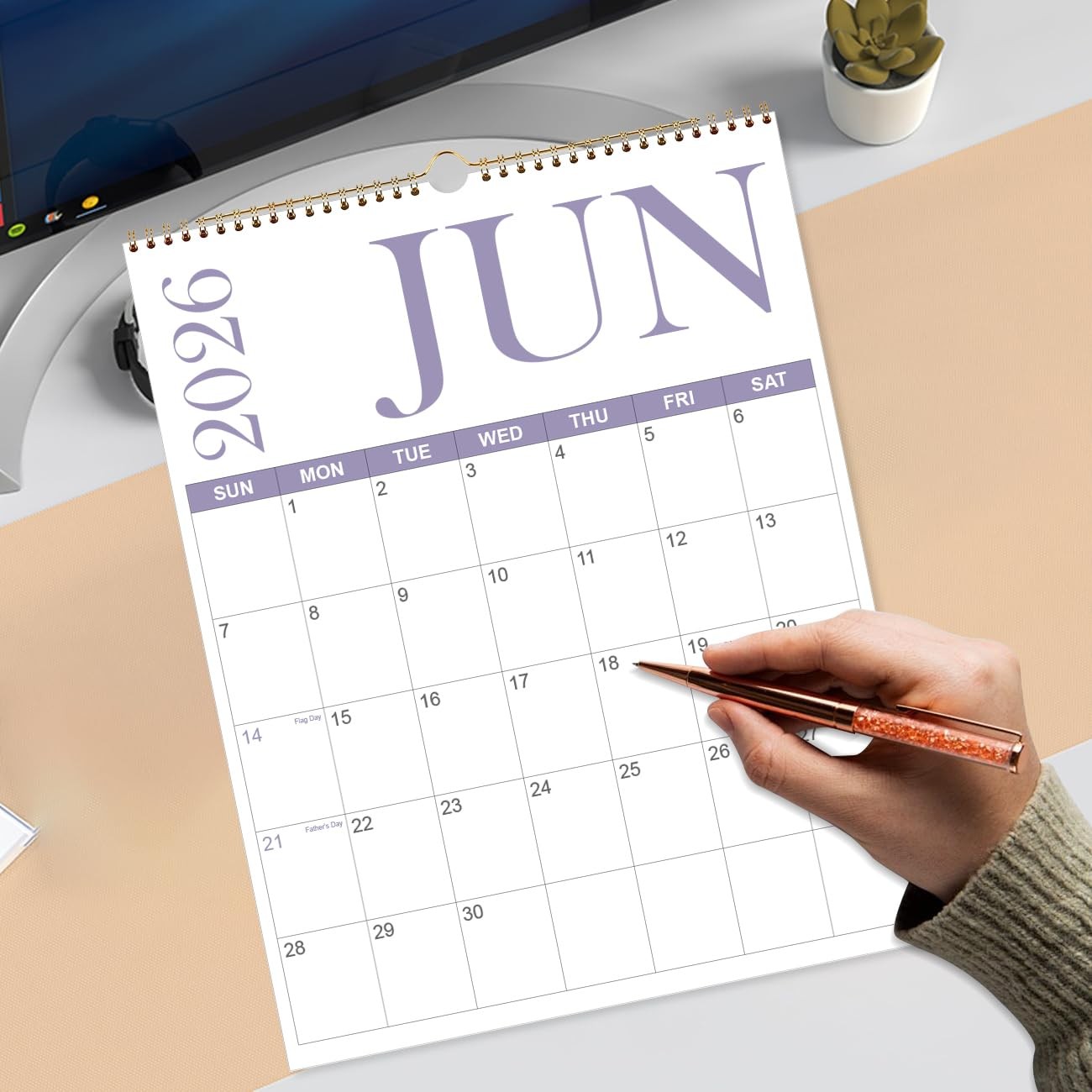 2026 Calendar – 12 Monthly Wall 11″ x 14″ 12-Month Wall, BigLetter