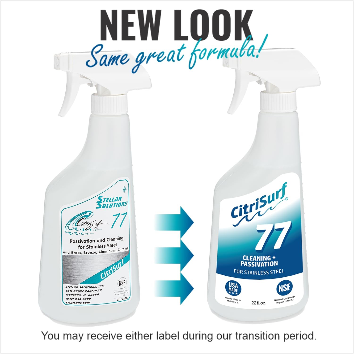 CitriSurf® 77 Stainless Steel Passivation Cleaner – 22 Fl Oz (Pack of 1)
