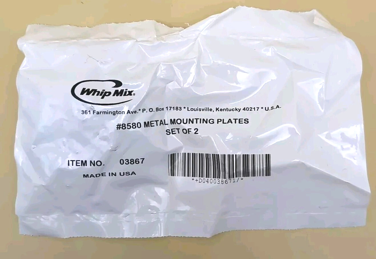 SET OF 2: BRAND NEW Whip Mix 8580 Dental Articulator Metal Mounting Plates 03867