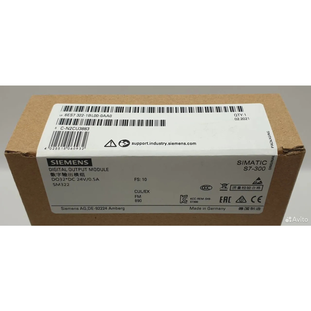 New Siemens 6ES7322-1BL00-0AA0 6ES7 322-1BL00-0AA0 SIMATIC S7-300 Output Module