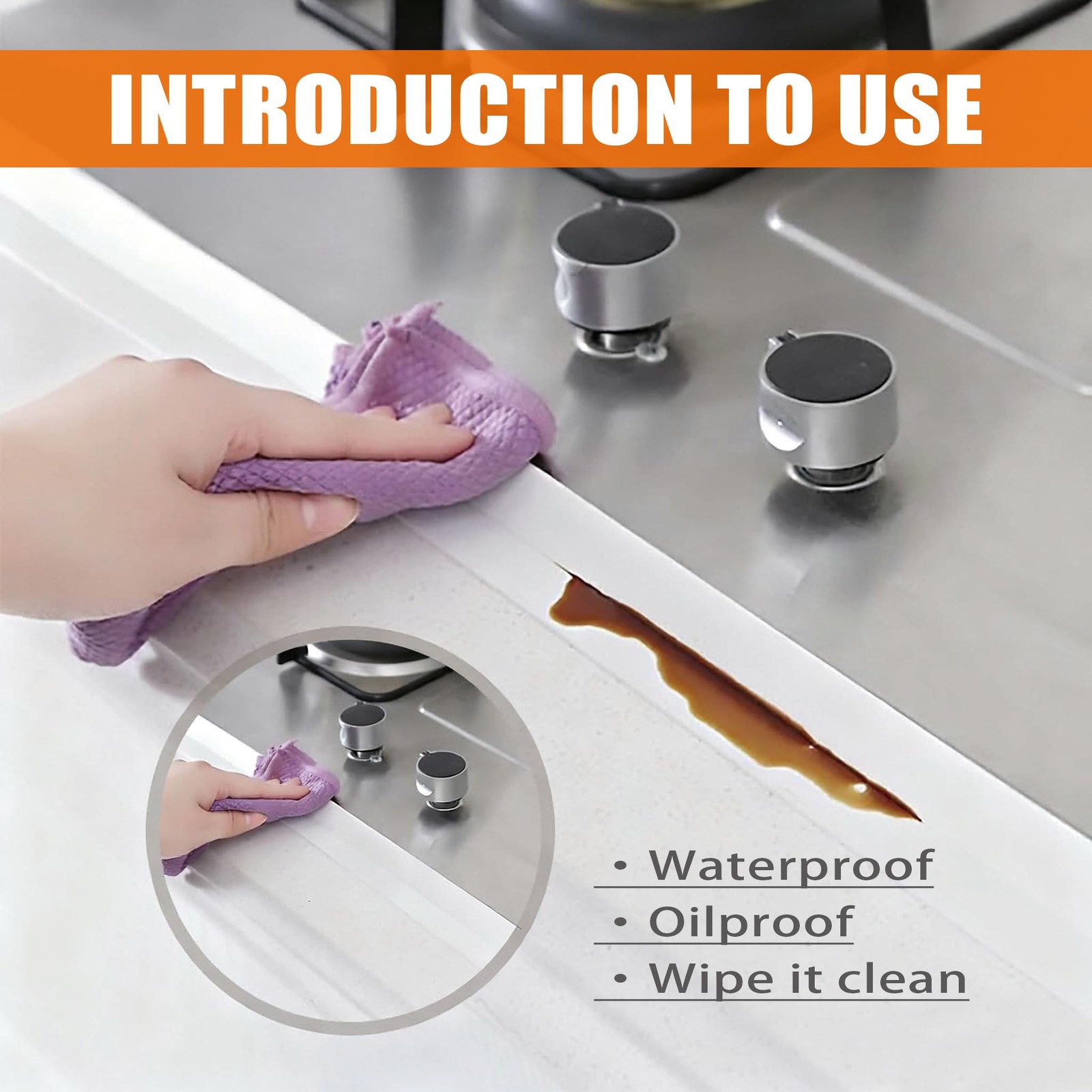 White Caulk Tape, Bathroom Waterproof Caulking Self-Adhesive