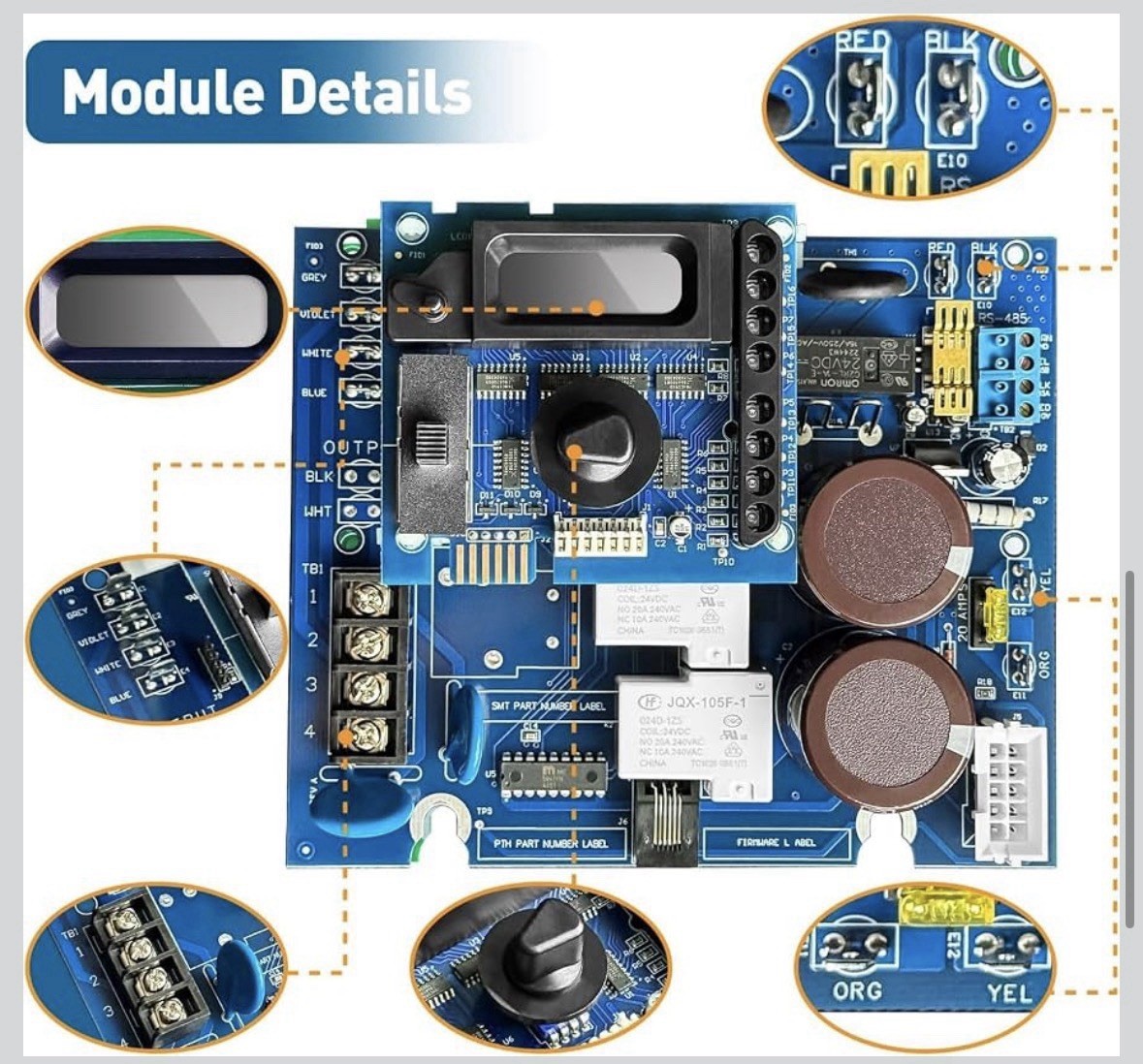 GLX-PCB-RITE Main Circuit Board & GLX-PCB-DSP Display