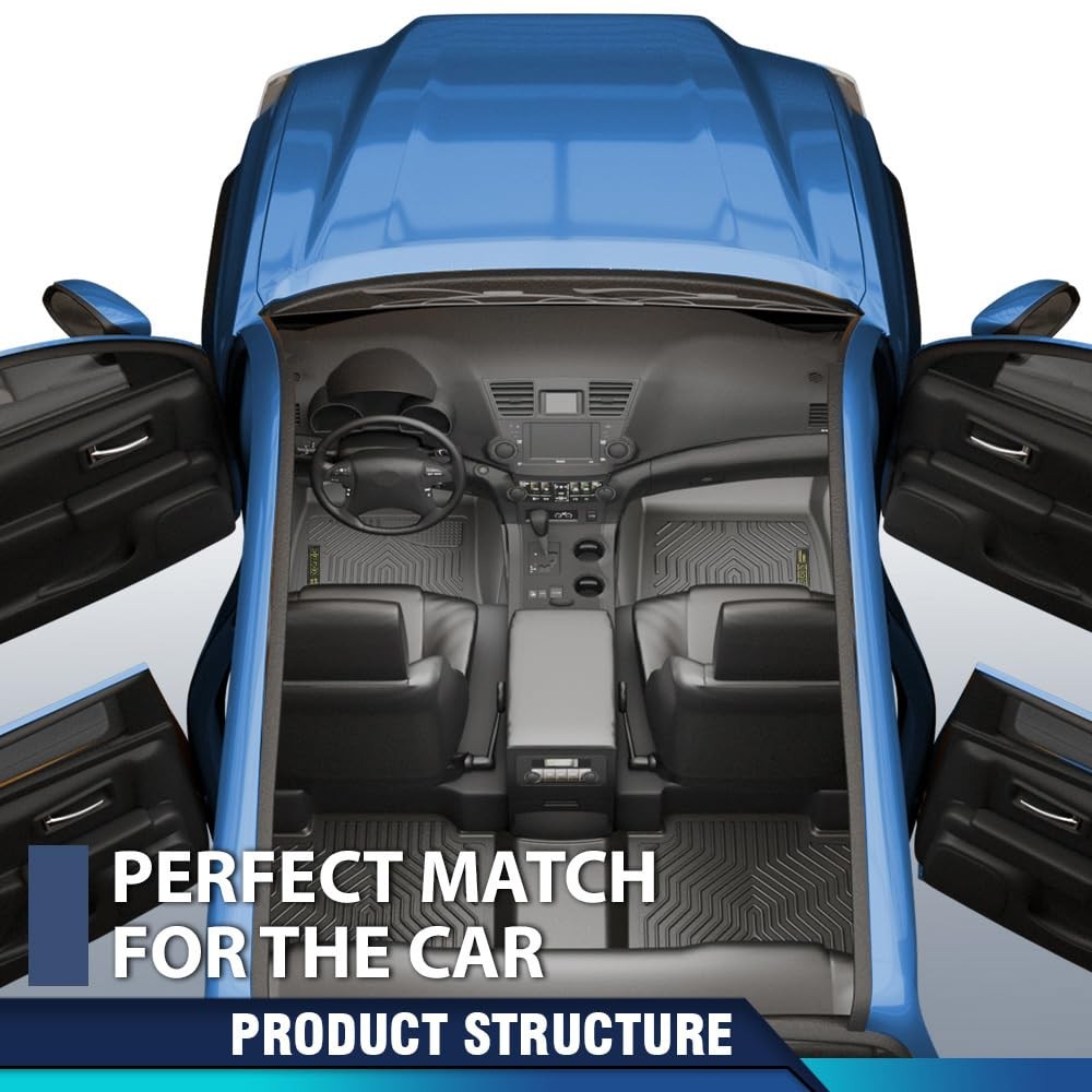 TPE Floor Mats 3PCS for Ford Escape 2020-2025 All Weather Black