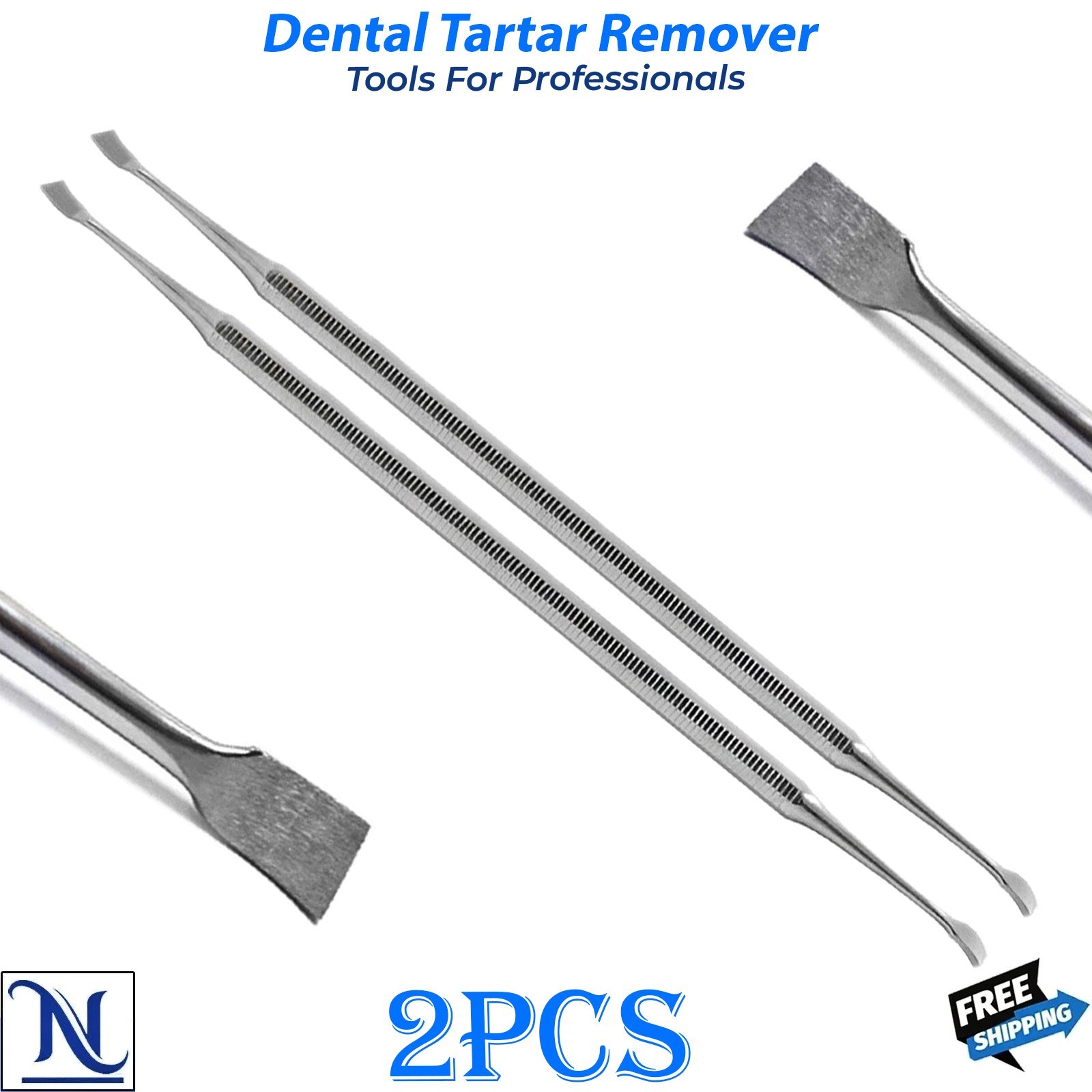 Dental Cleaning Tools Kit Tartar Scraper Plaque Remover Stainless Steel